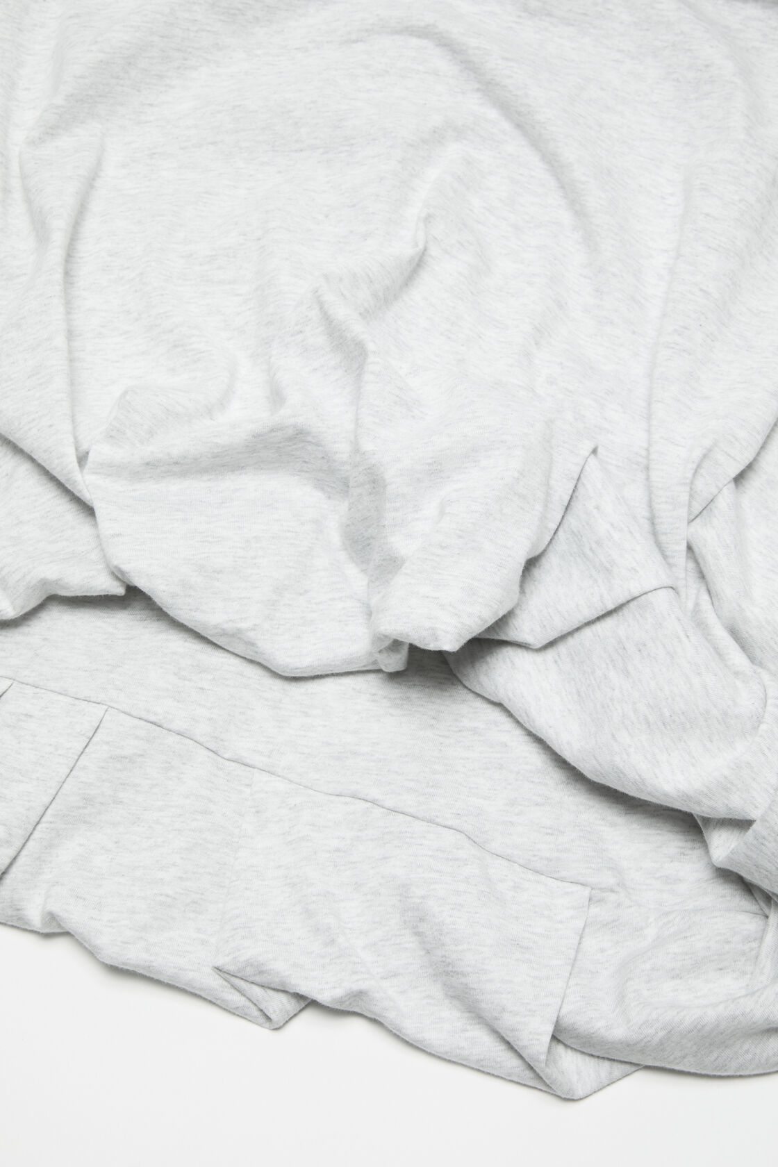 Gathered logo t-shirt, Grey Melange, 2000x