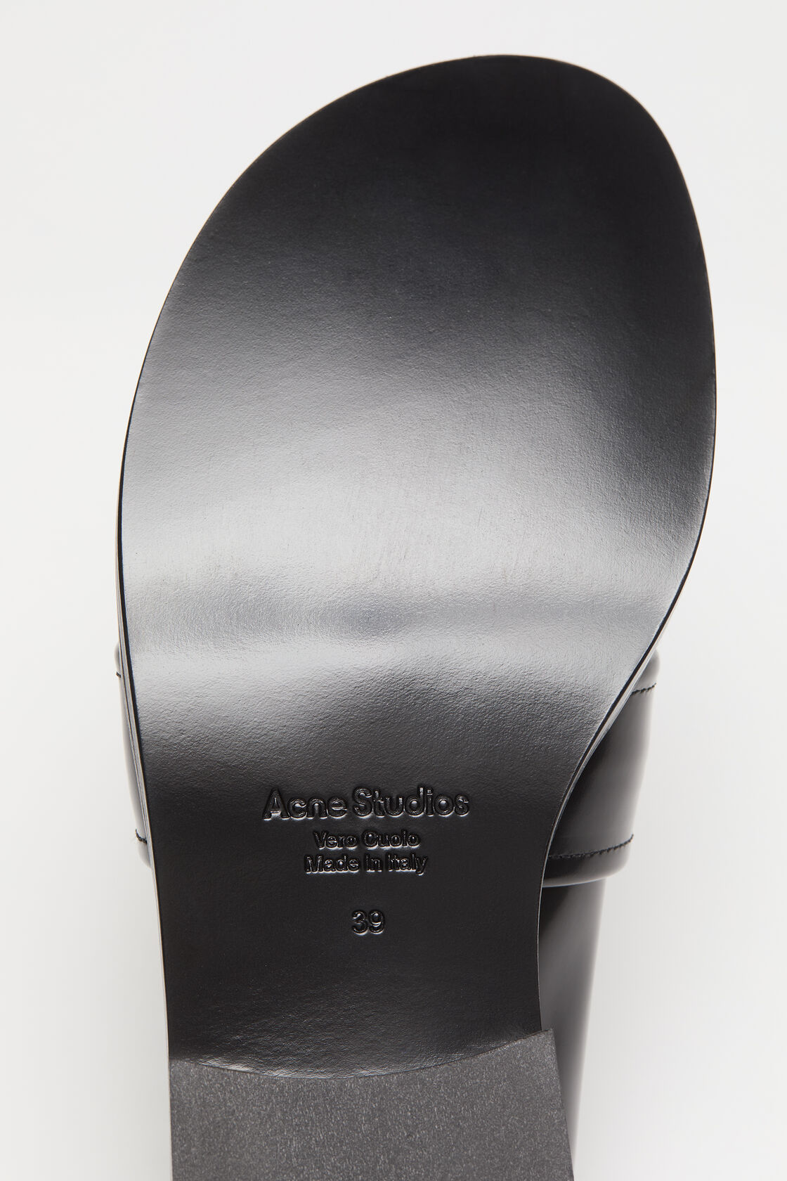 Leather loafers, Black, 2000x