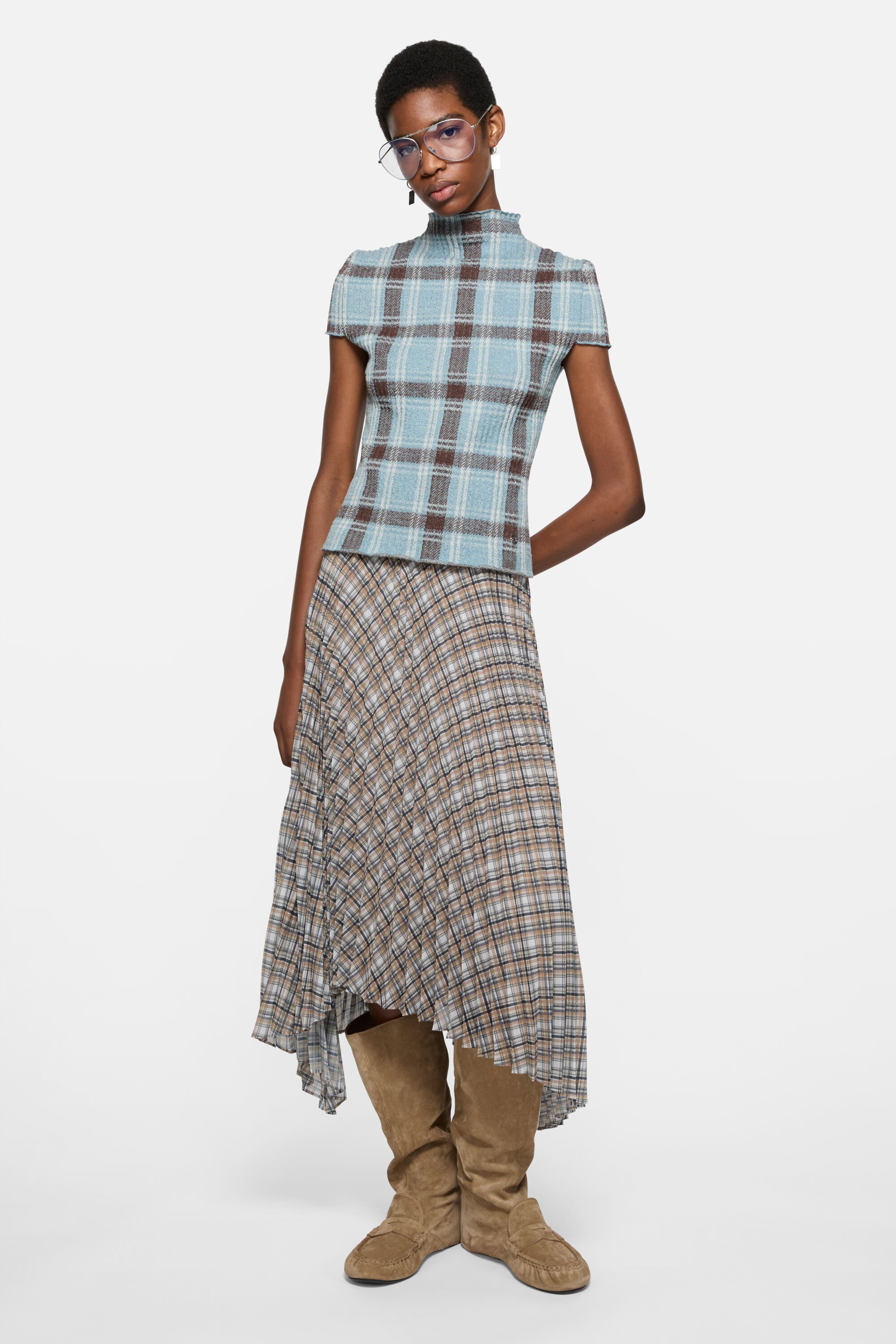 Acne Studios キャメル　ブーツ Acne Studios - シングルブレストウールコート - キャメルベージュ