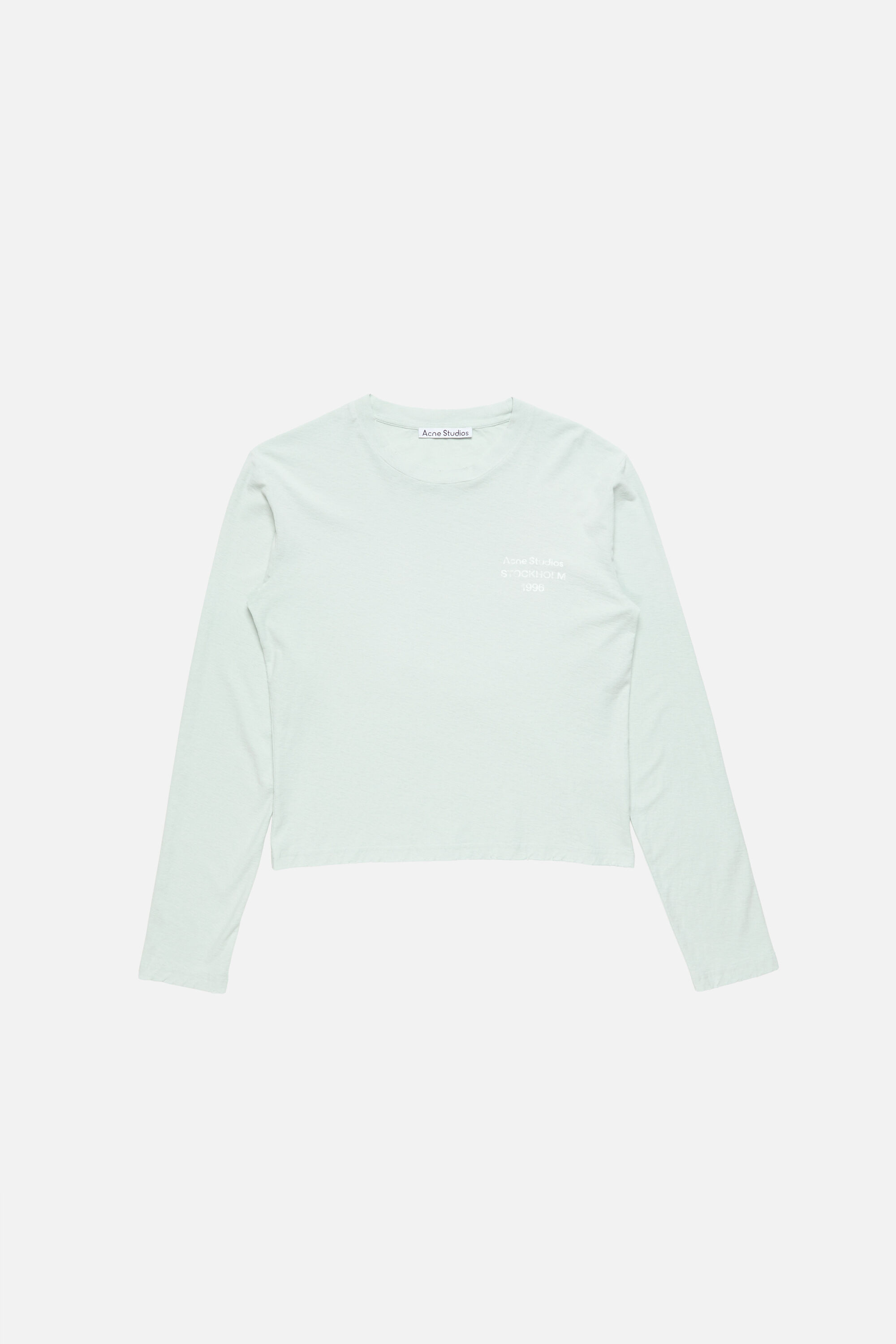 Acne Studios - Longsleeve logo t-shirt - Pale mint