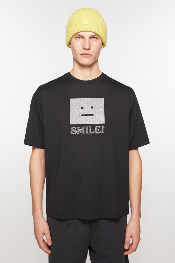 Acne Studios - FaceロゴTシャツ - リラックスフィット - ブラック