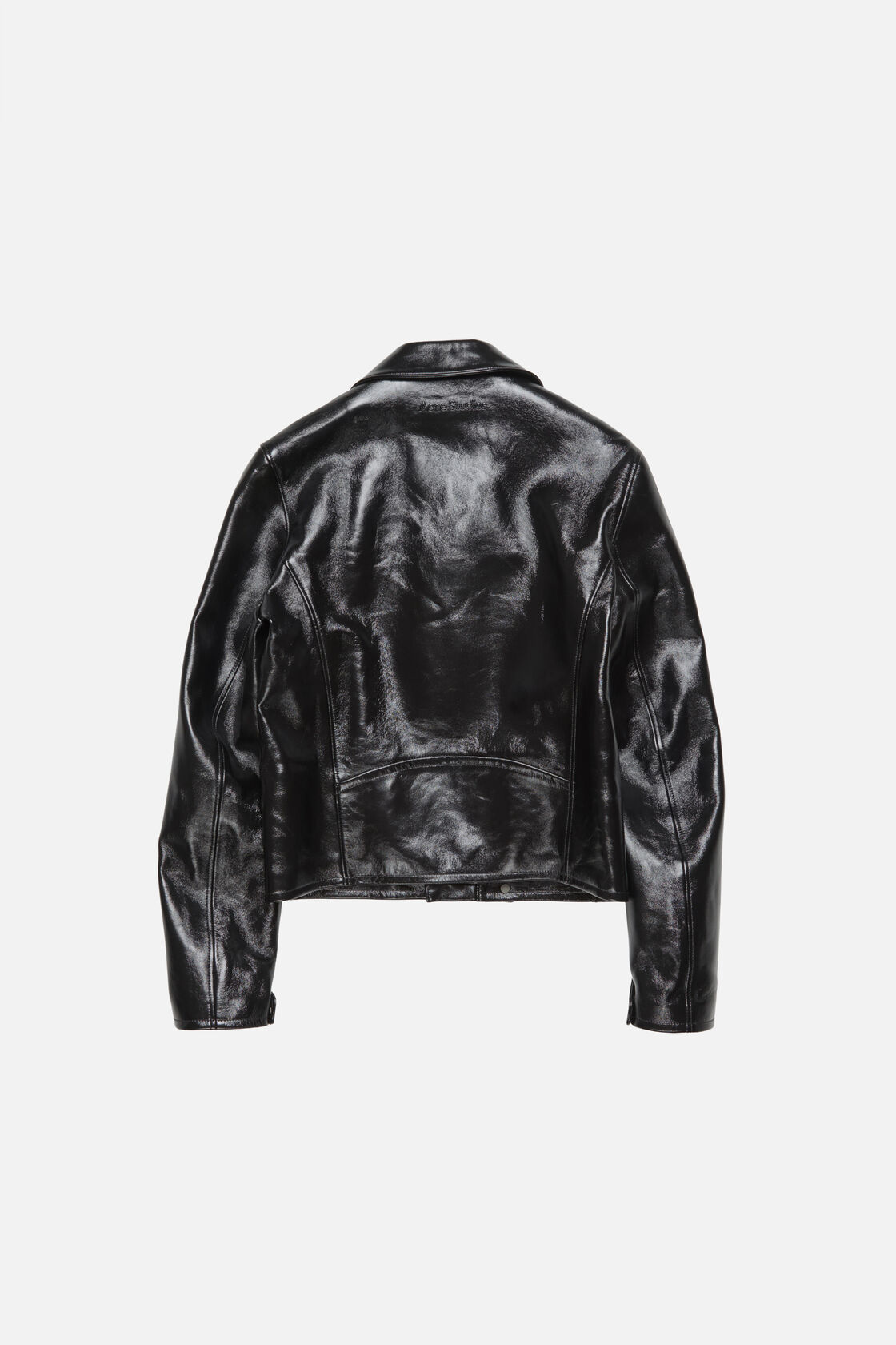 Leather biker jacket, Black, 2000x