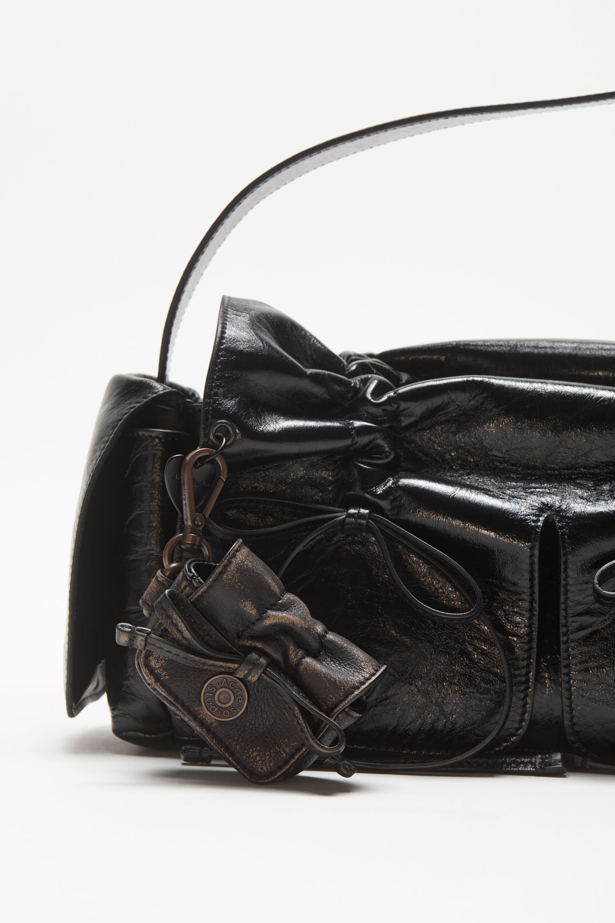 Acne Studios - Multipocket headphones case - Dark brown/beige