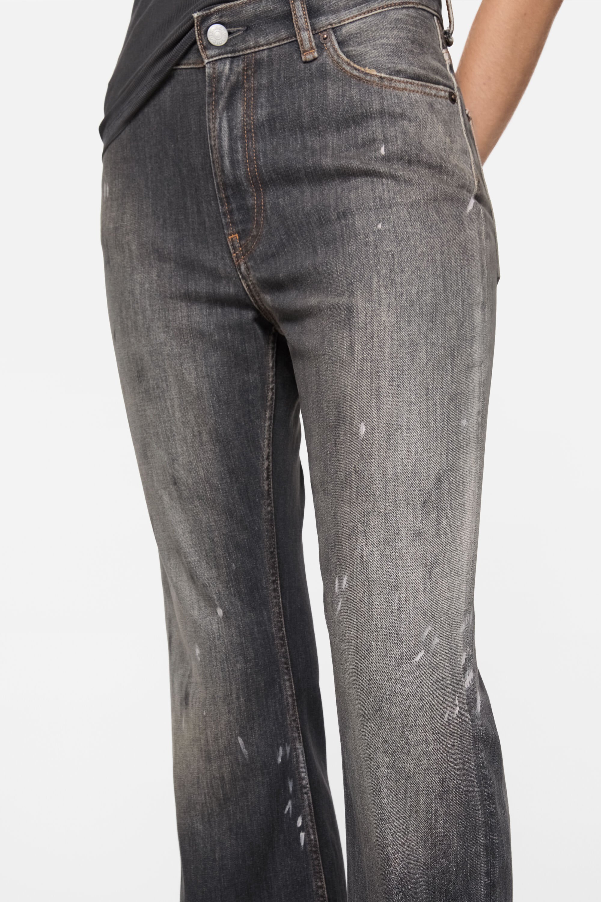 Acne Studios - フィットジーンズ - 2025F - ブラック