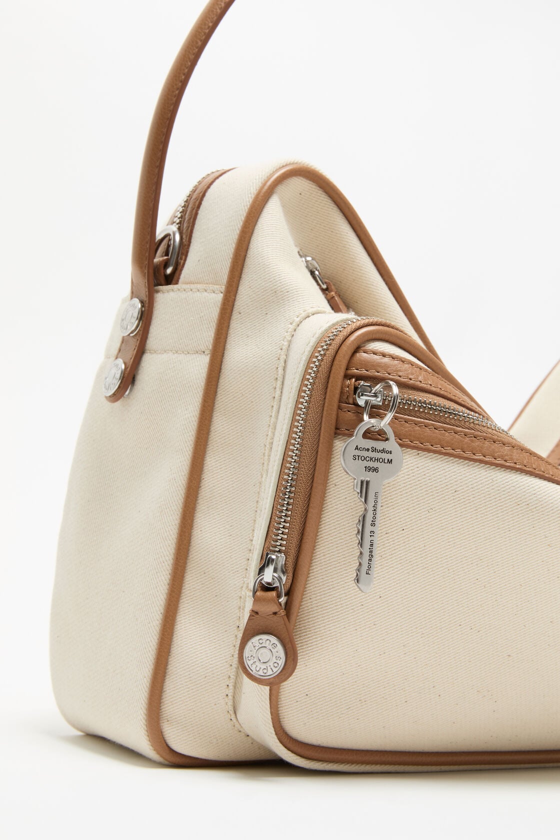 Camero Camera Canvas Bag, Cream beige/brown, 2000x