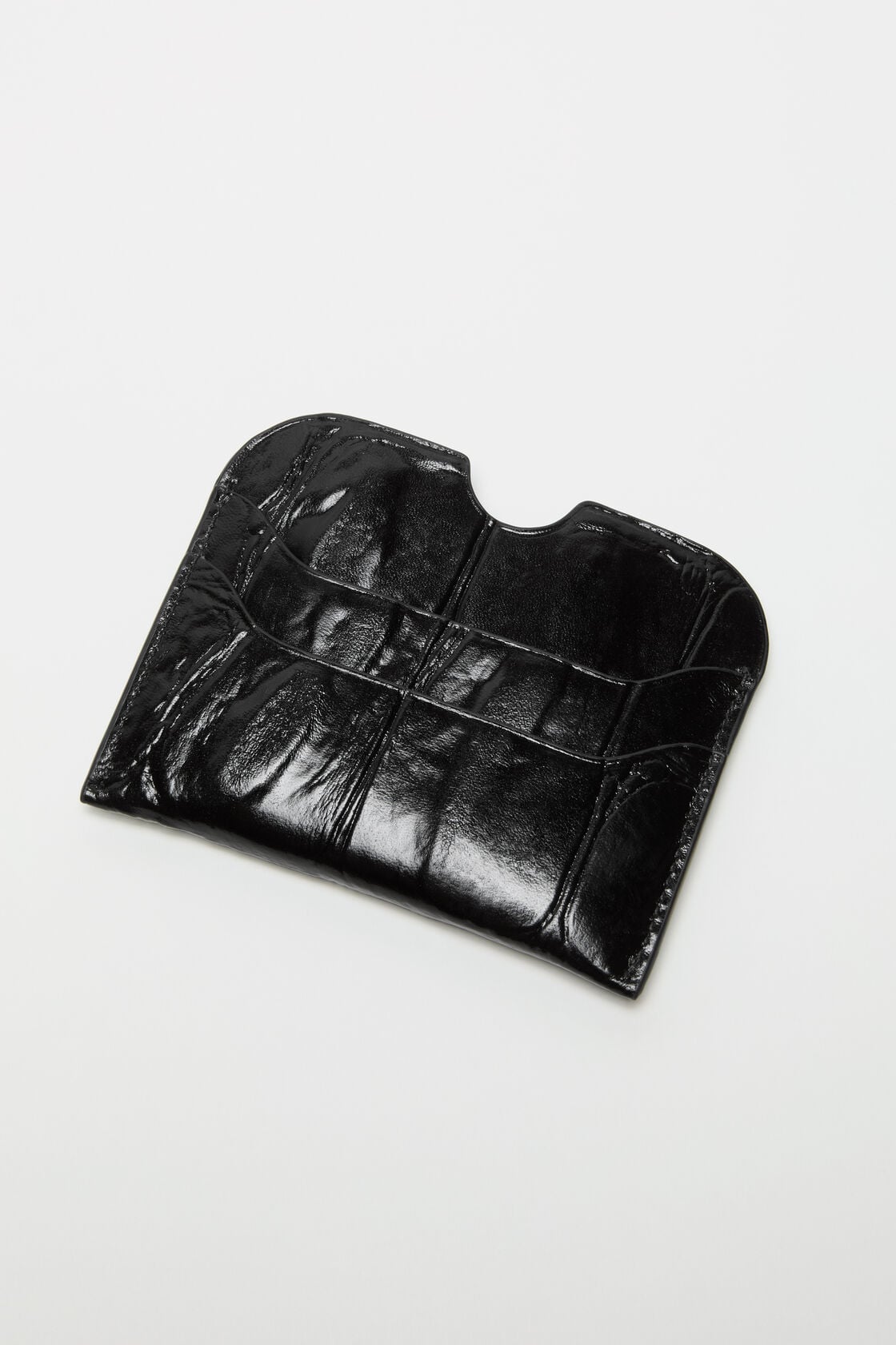 Leather card holder, Black, 2000x
