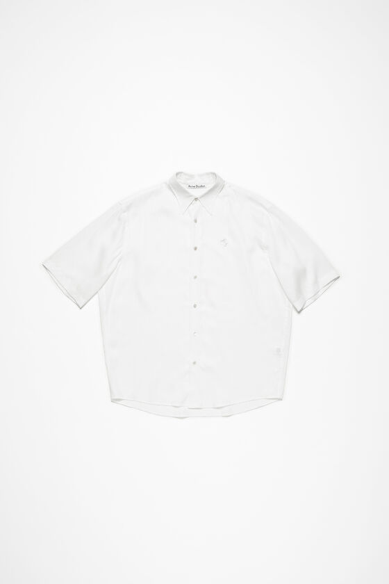 Stripe button-up shirt, White, 2000x