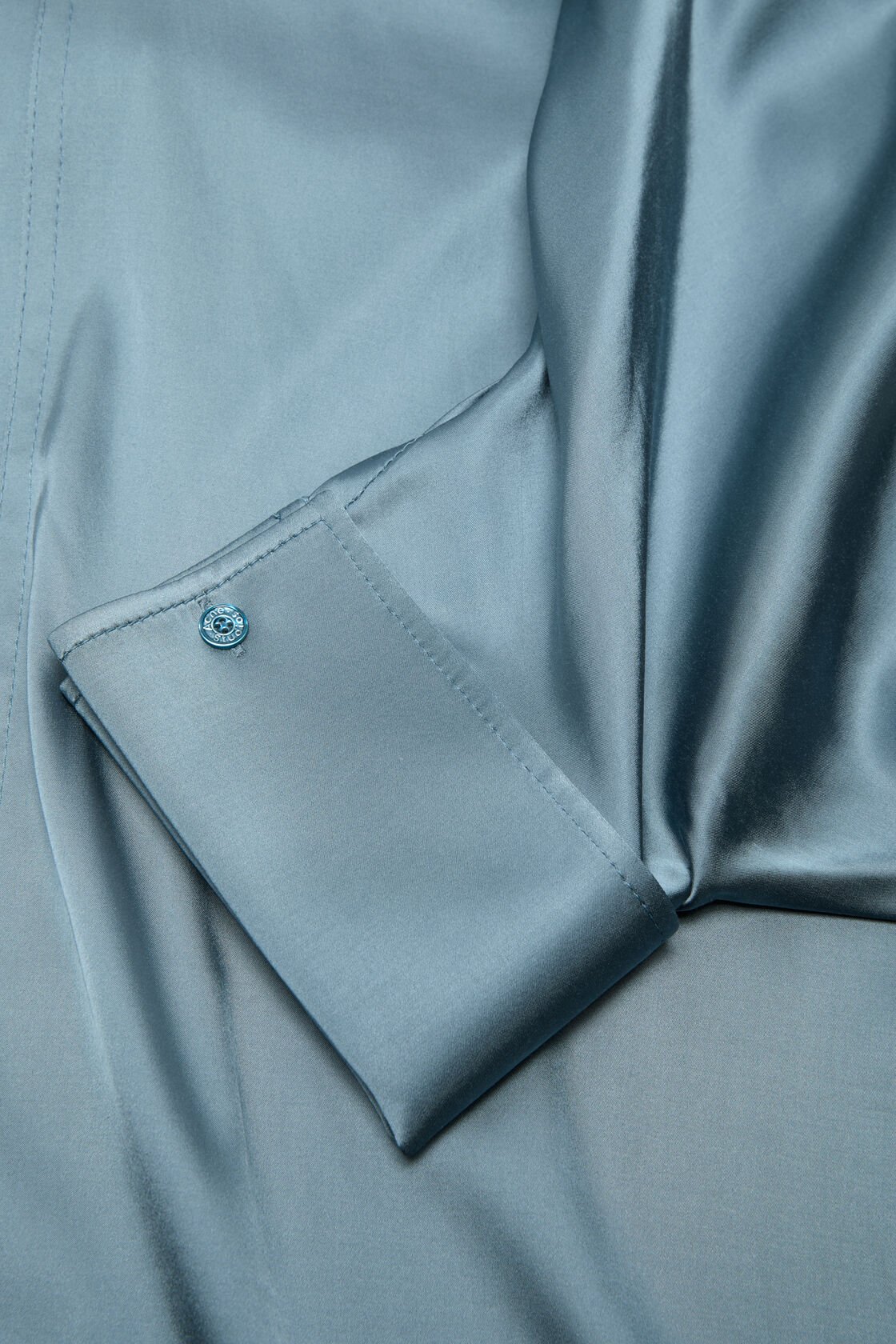 Satin tunic dress, Dirty blue, 2000x