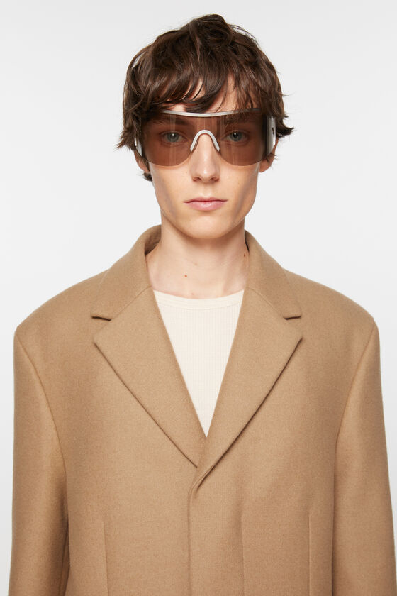 Acne Studios - シングルブレストウールコート - キャメルベージュ