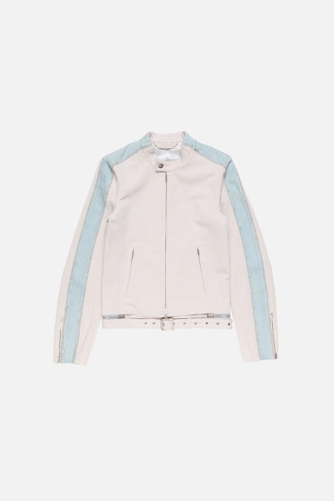 Twill biker jacket, Light taupe, 2000x