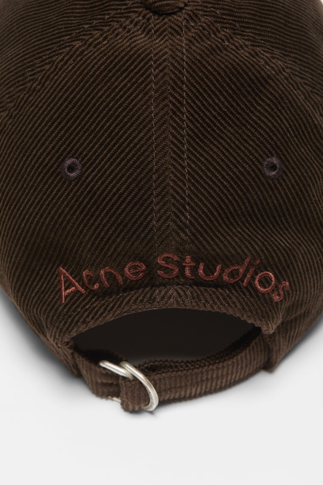 Corduroy baseball cap, Dark brown, 2000x