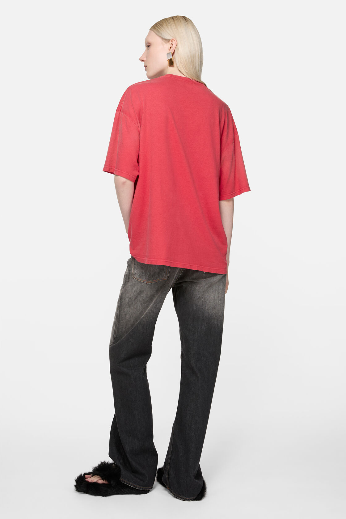 로고 티셔츠, 브라이트 레드, 2000x