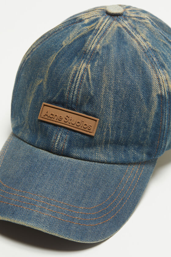 Acne Studios - デニムロゴキャップ - ダークブルー