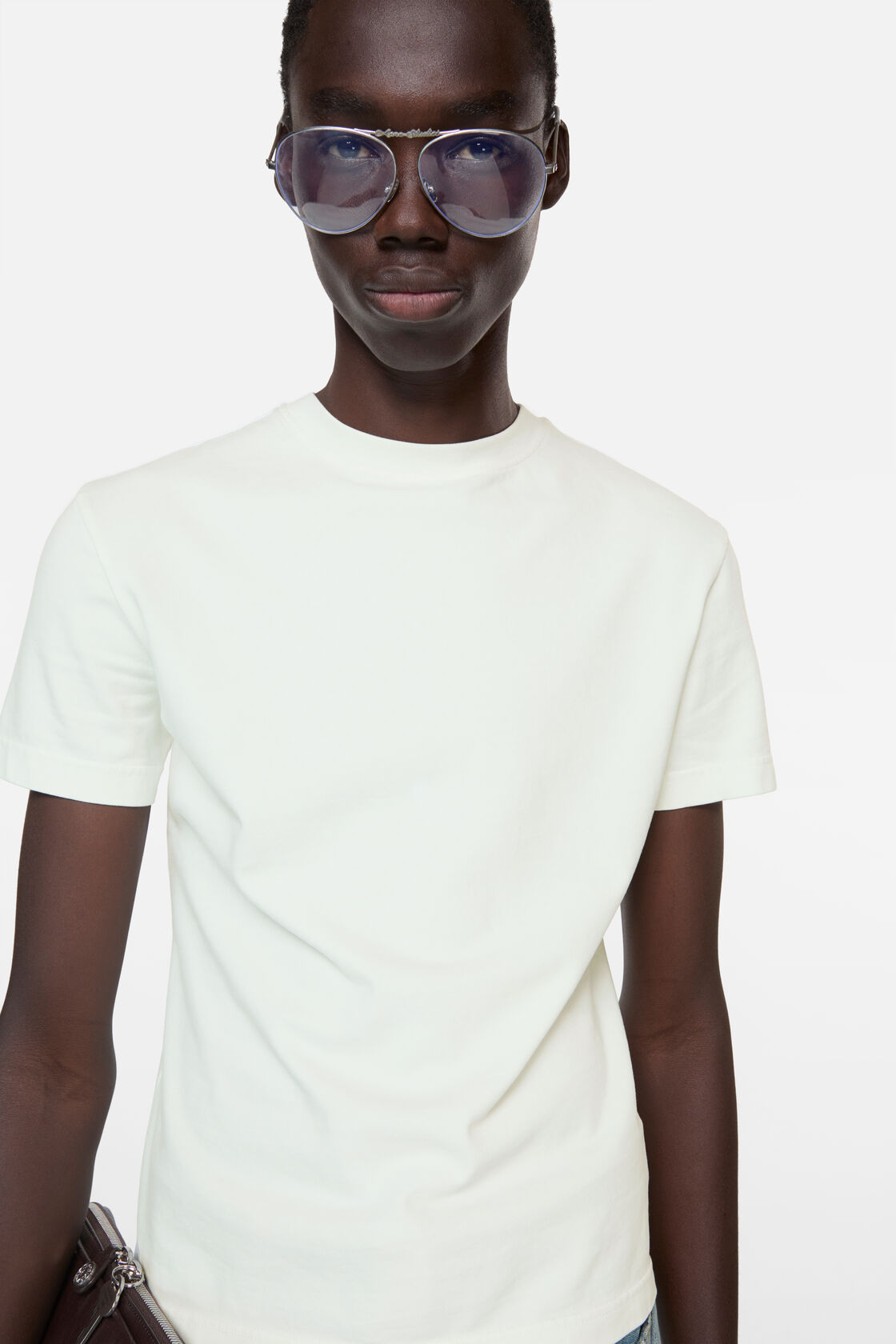 Rubber logo t-shirt, Ice White, 2000x