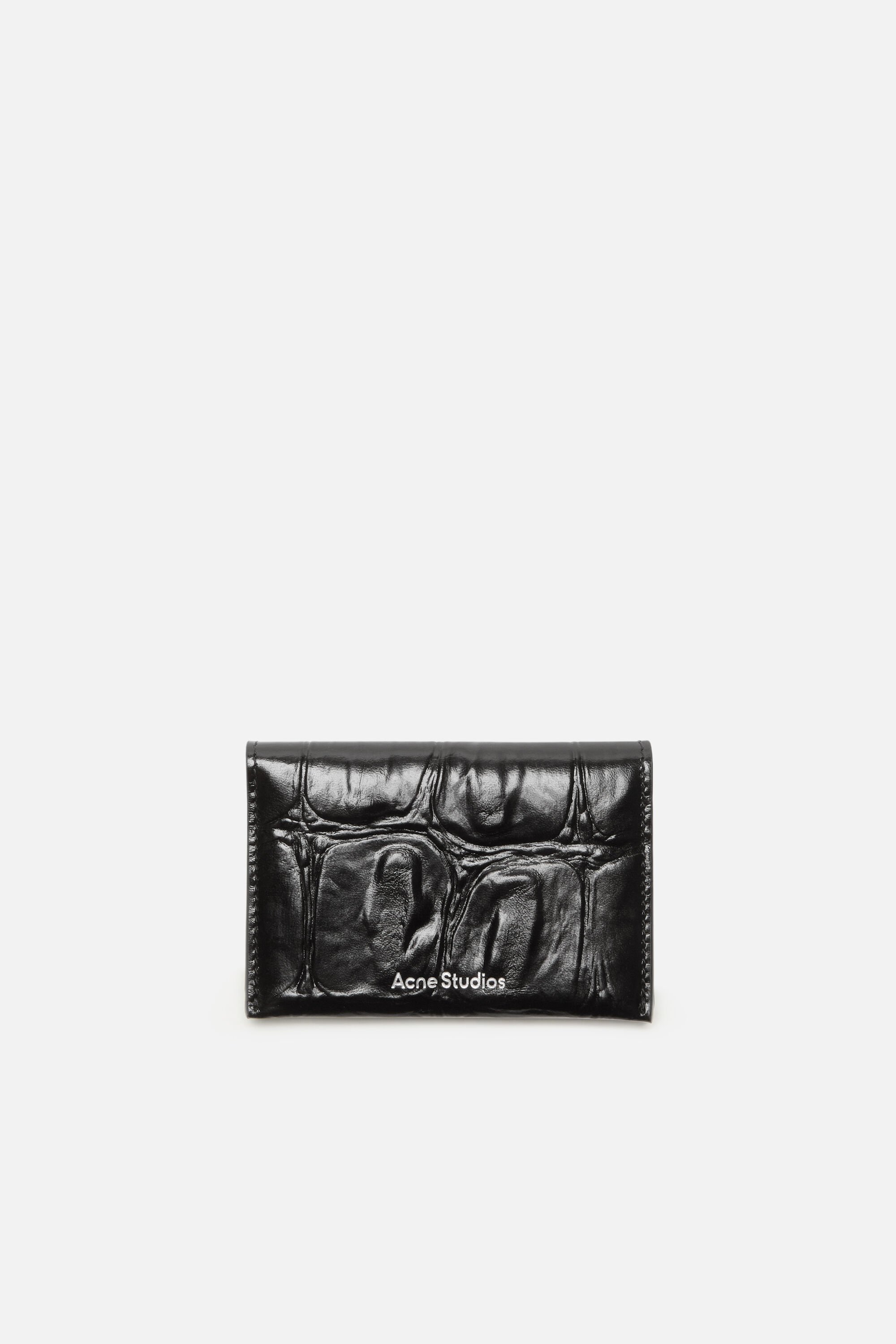 Acne Studios - Folded leather wallet - Black