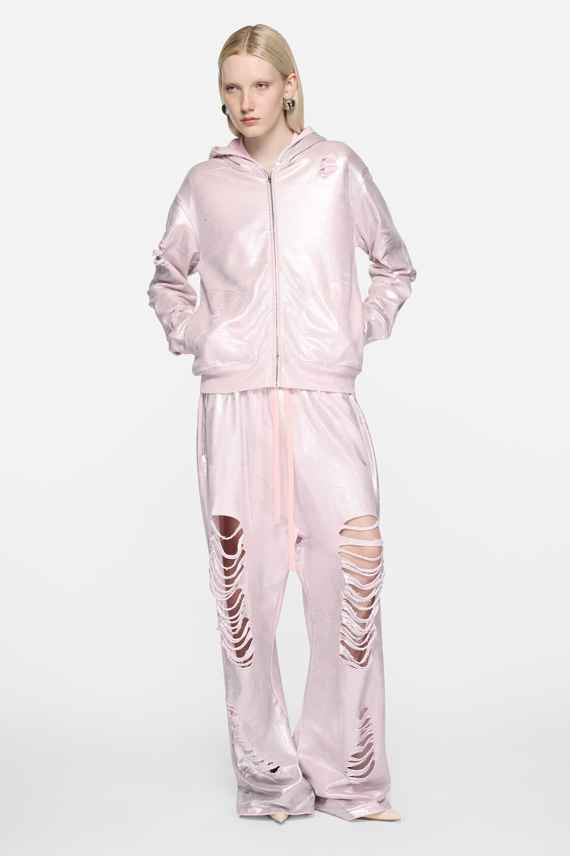 Distressed sweatpants, Pearl pink, 2000x