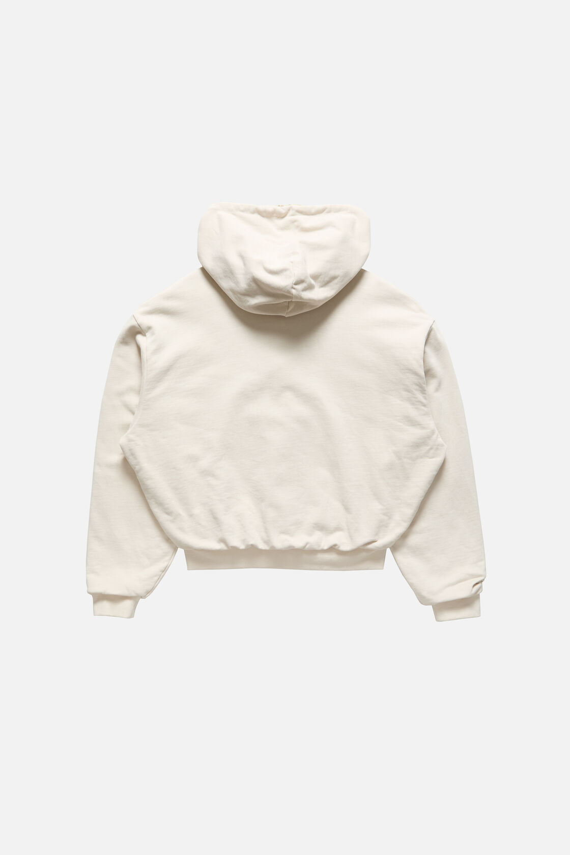 Fleece hoodie with logo, Pebble beige, 2000x