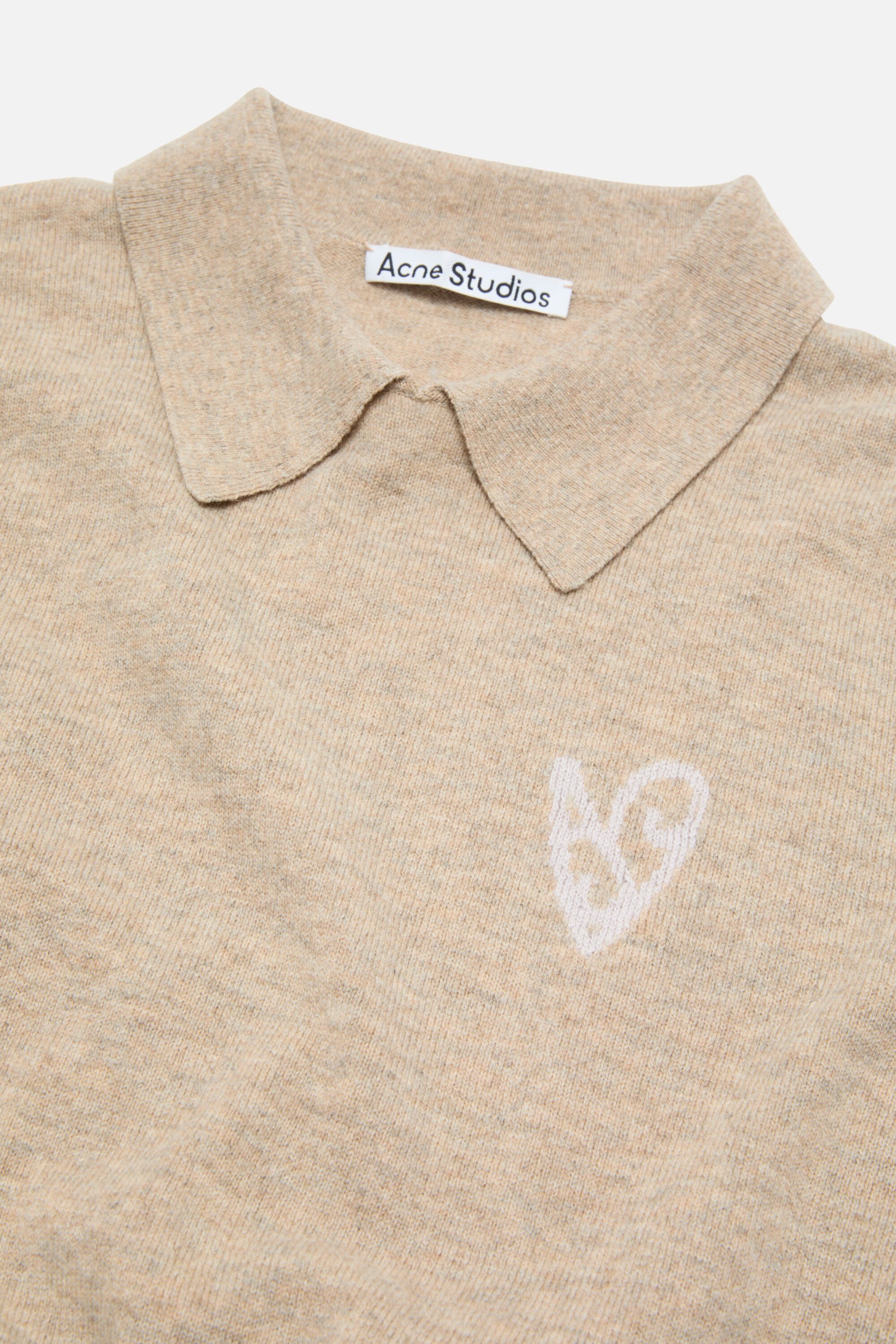 Acne Studios - ヤクウールポロセーター - オートベージュ