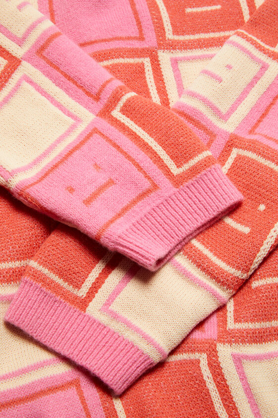 Acne Studios - ジャカード クルーネックセーター - ラスティオレンジ 