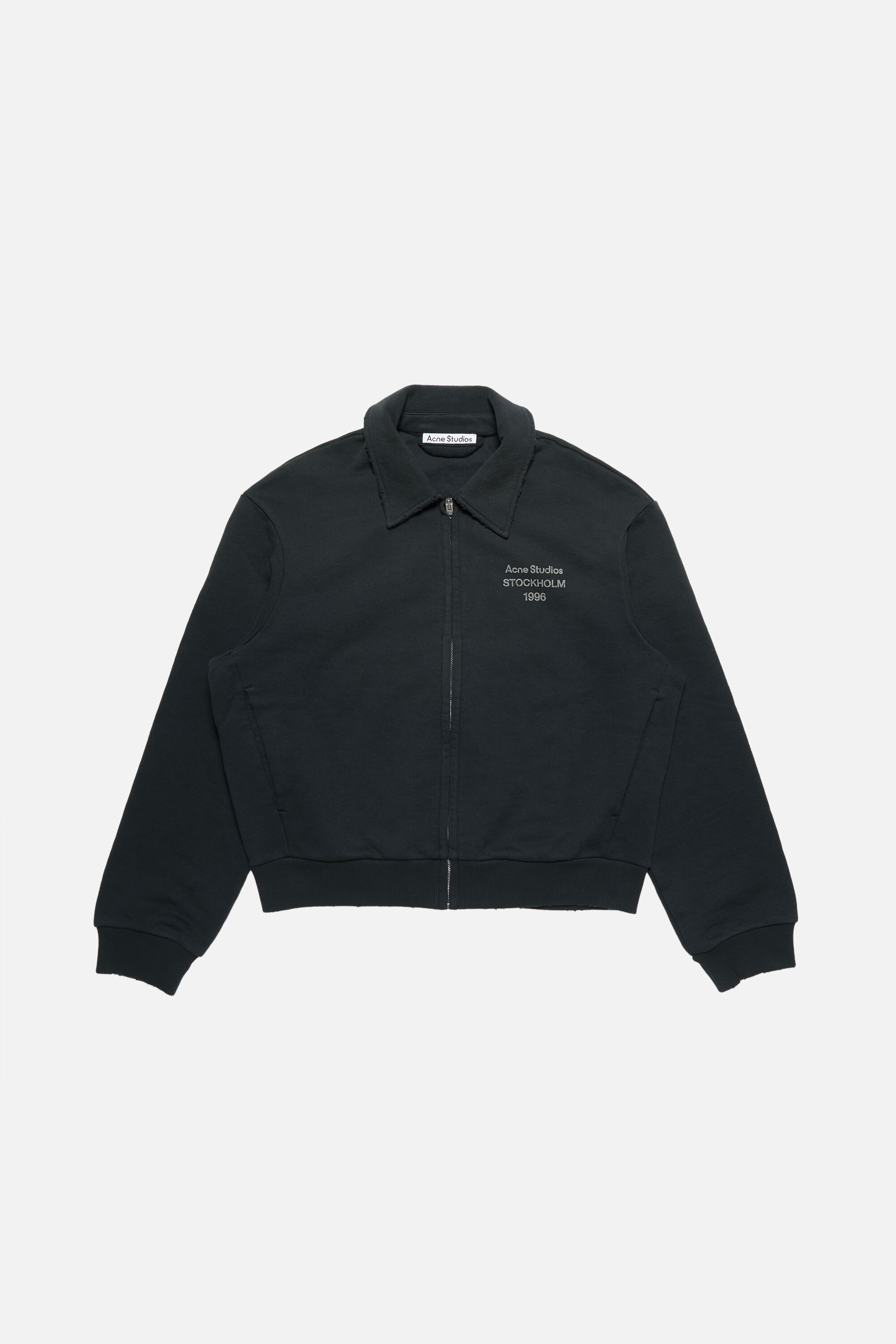 【美品】Acne Studious クロップドカーディガン ブラック XXS Acne Studios - 襟付きカーディガン - フェイデッドブラック