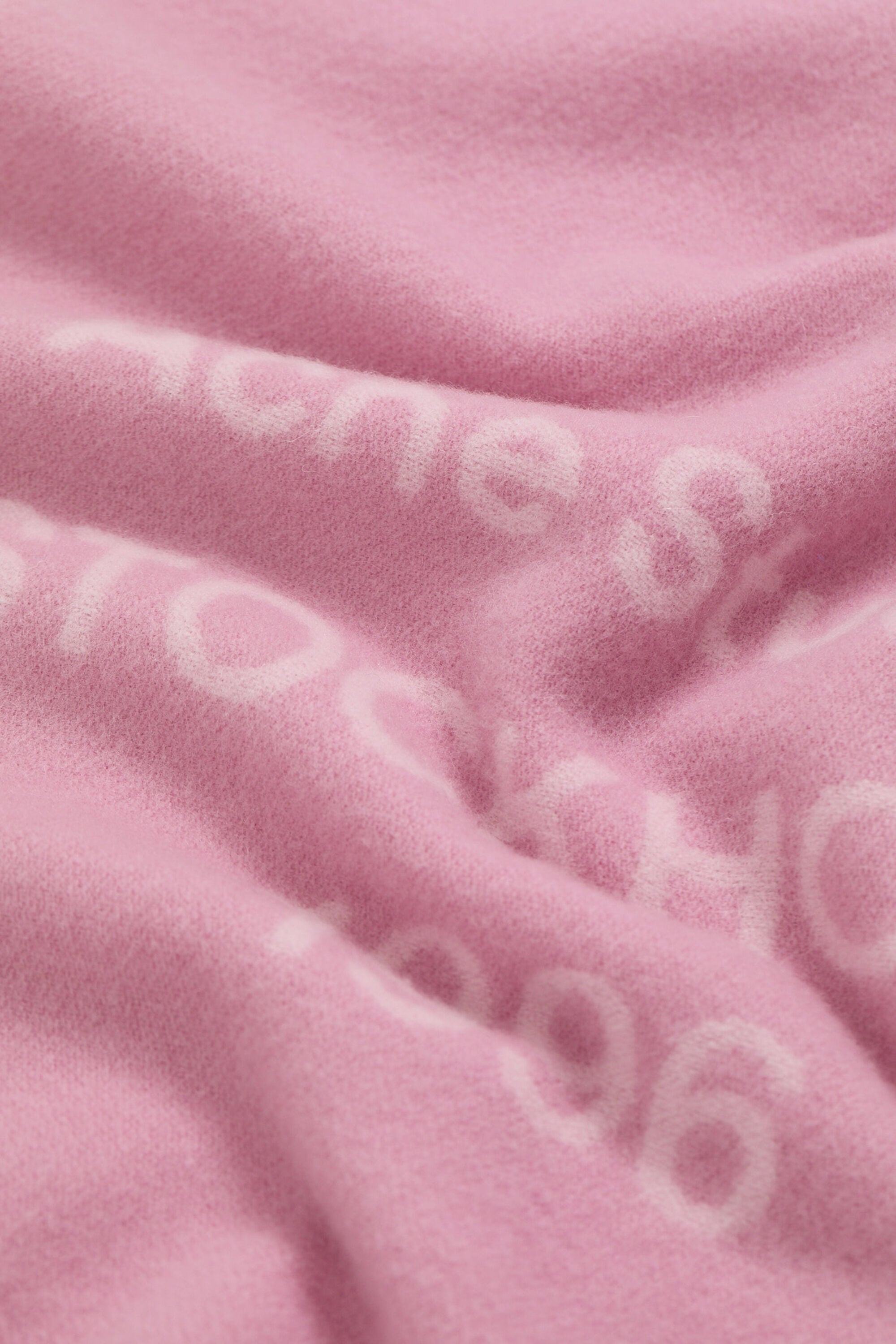 Acne Studios - Logo scarf - Wide - Cotton candy pink