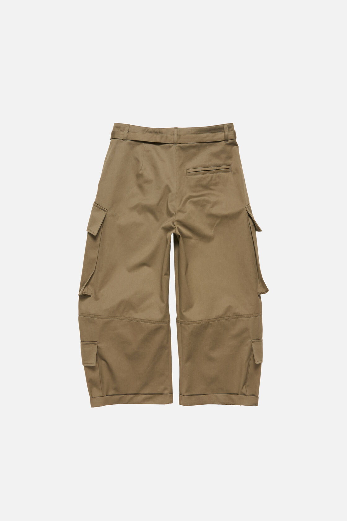 Twill cargo trousers, Khaki green, 2000x