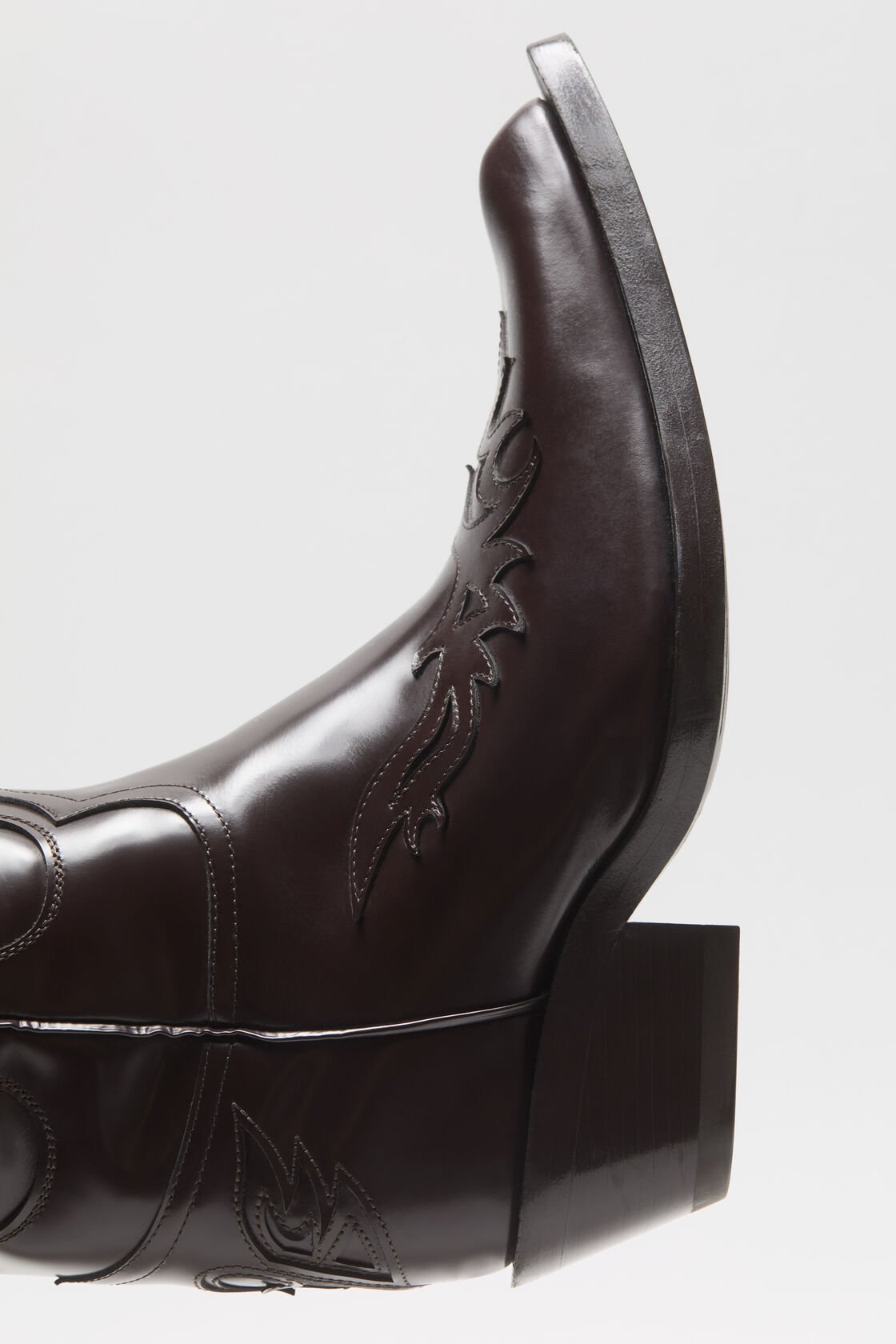 Pointy Cowboy High Boot, Brown, 2000x