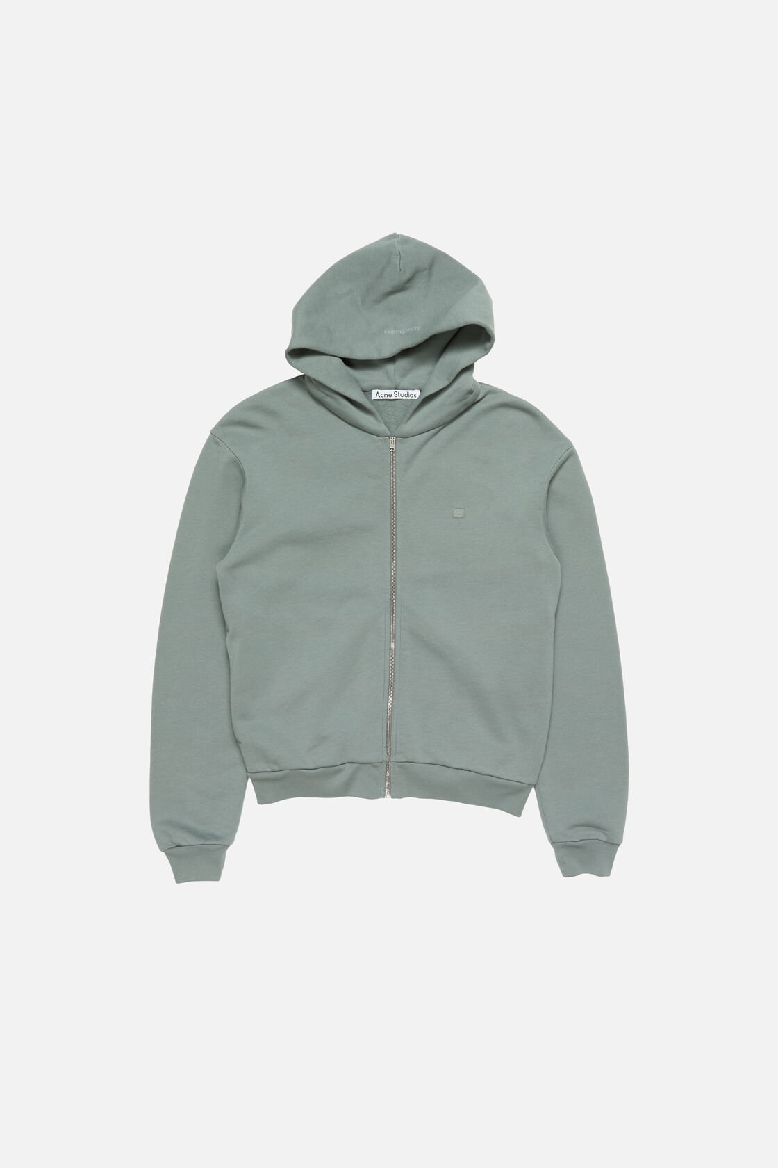 Hooded zipper sweater, Stone grey, 2000x