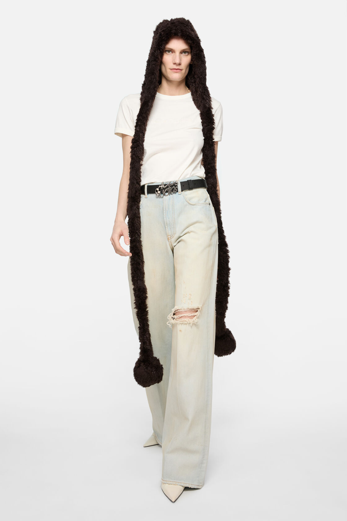 Logo t-shirt - fitted fit, Cold white, 2000x