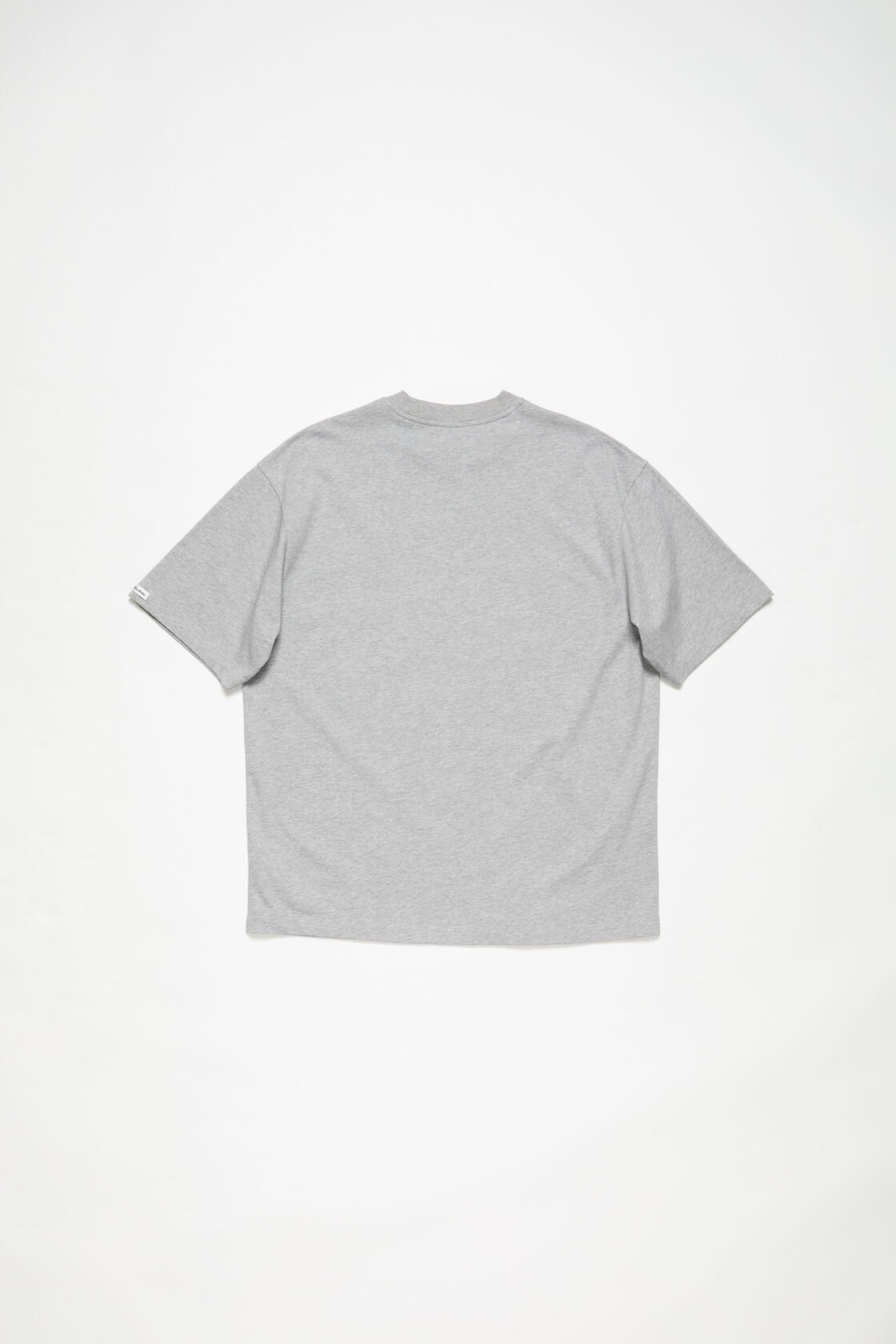 Satin logo t-shirt - relaxed, Grey Melange, 2000x