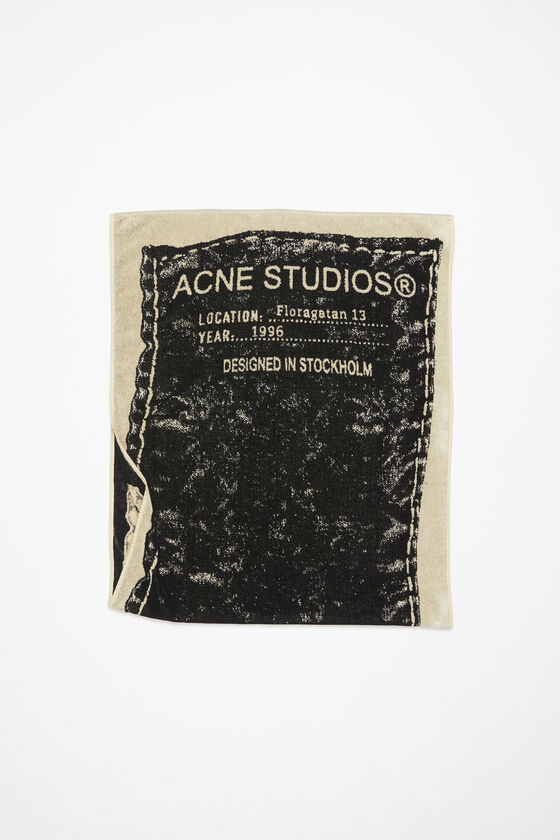 Acne Studios - Printed scarf sarong - Beige/black