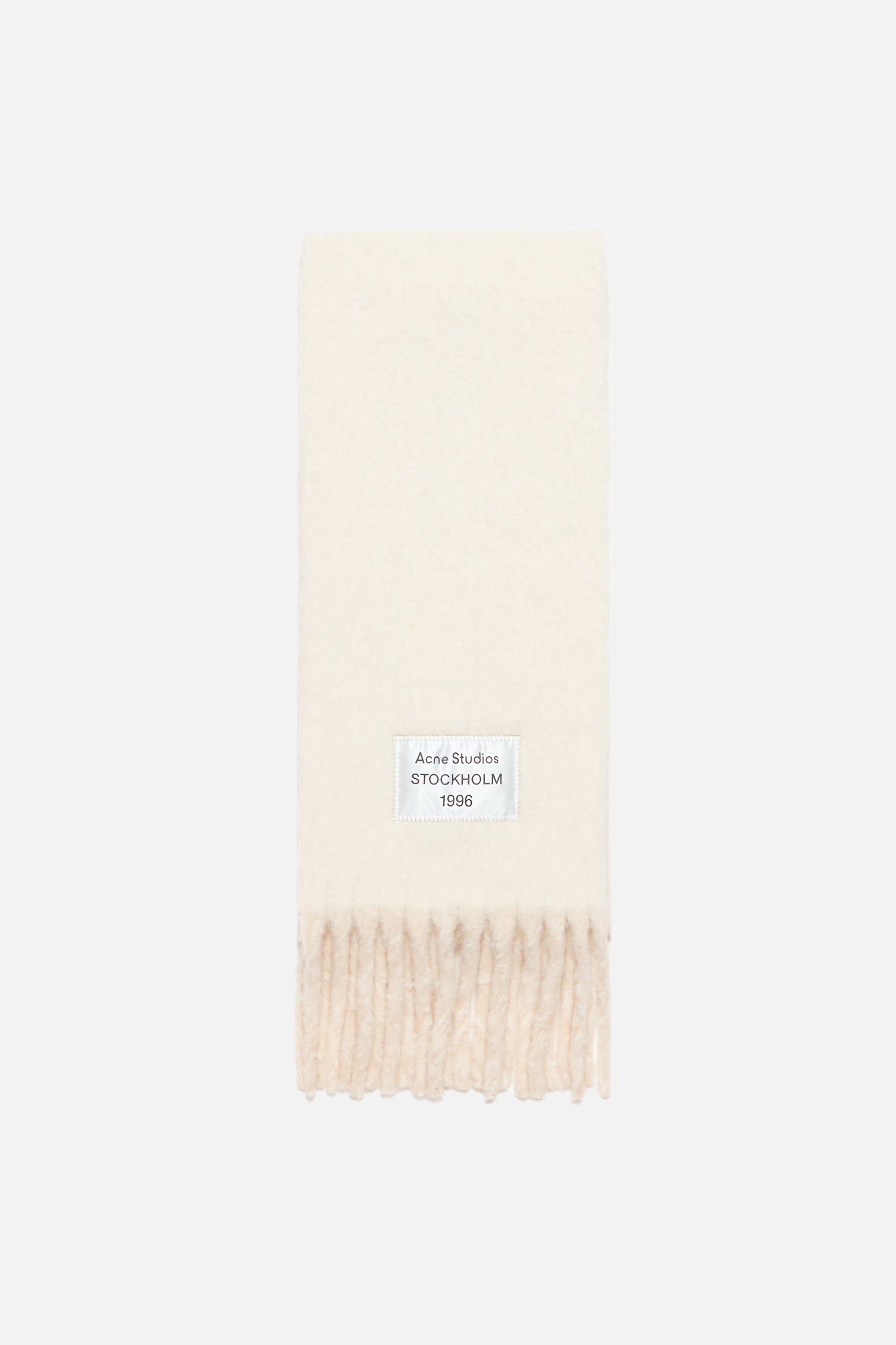 Acne Studios - Bicolour Alpaca Scarf - White/beige