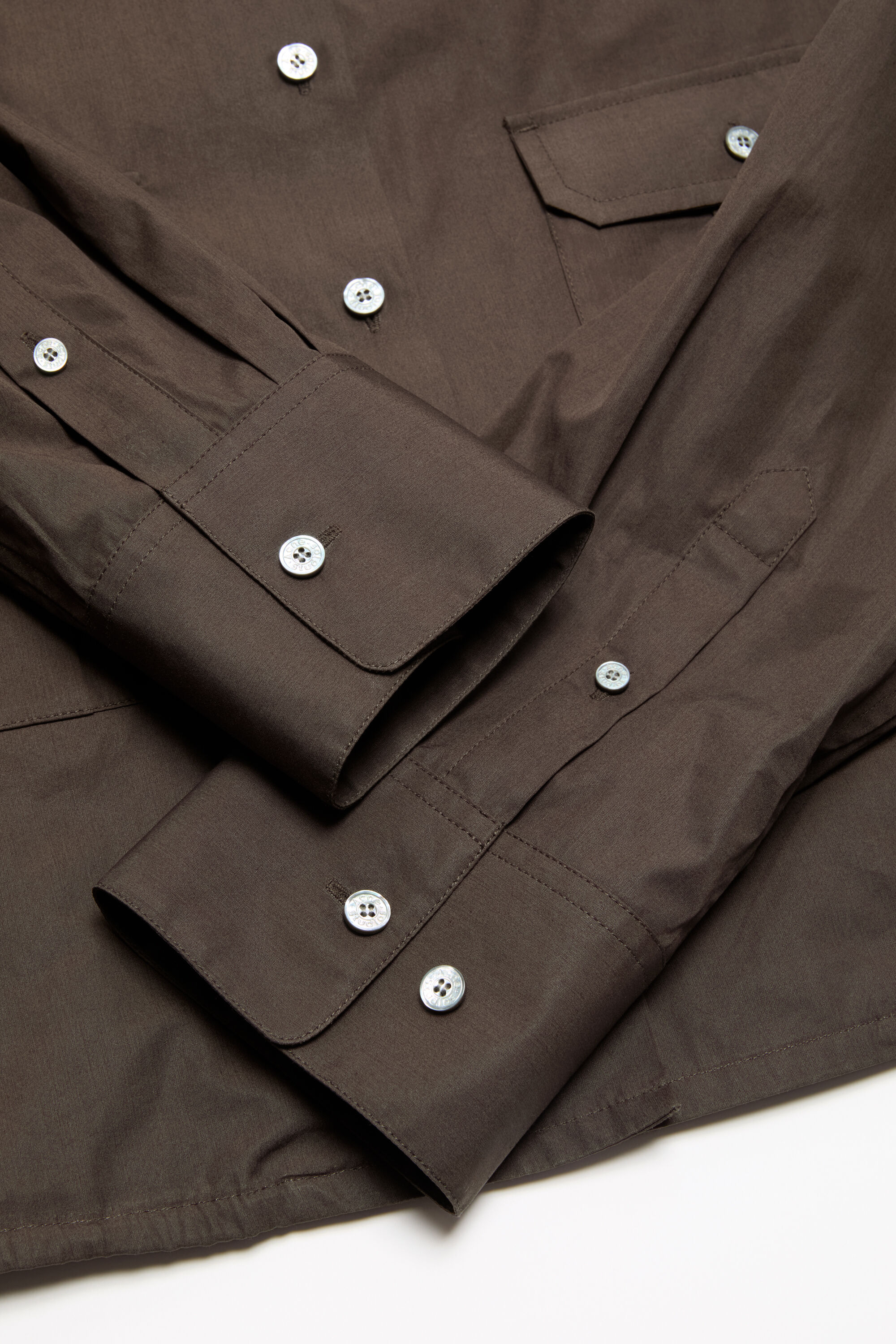 Acne Studios - Button-up over shirt - Cacao brown