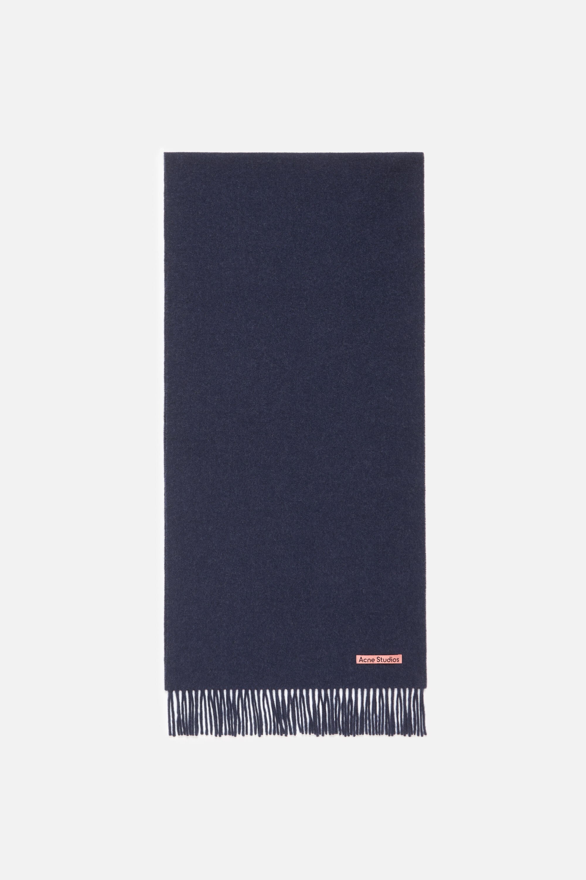 Acne Studios - Fringe wool scarf – Narrow - Rose Melange