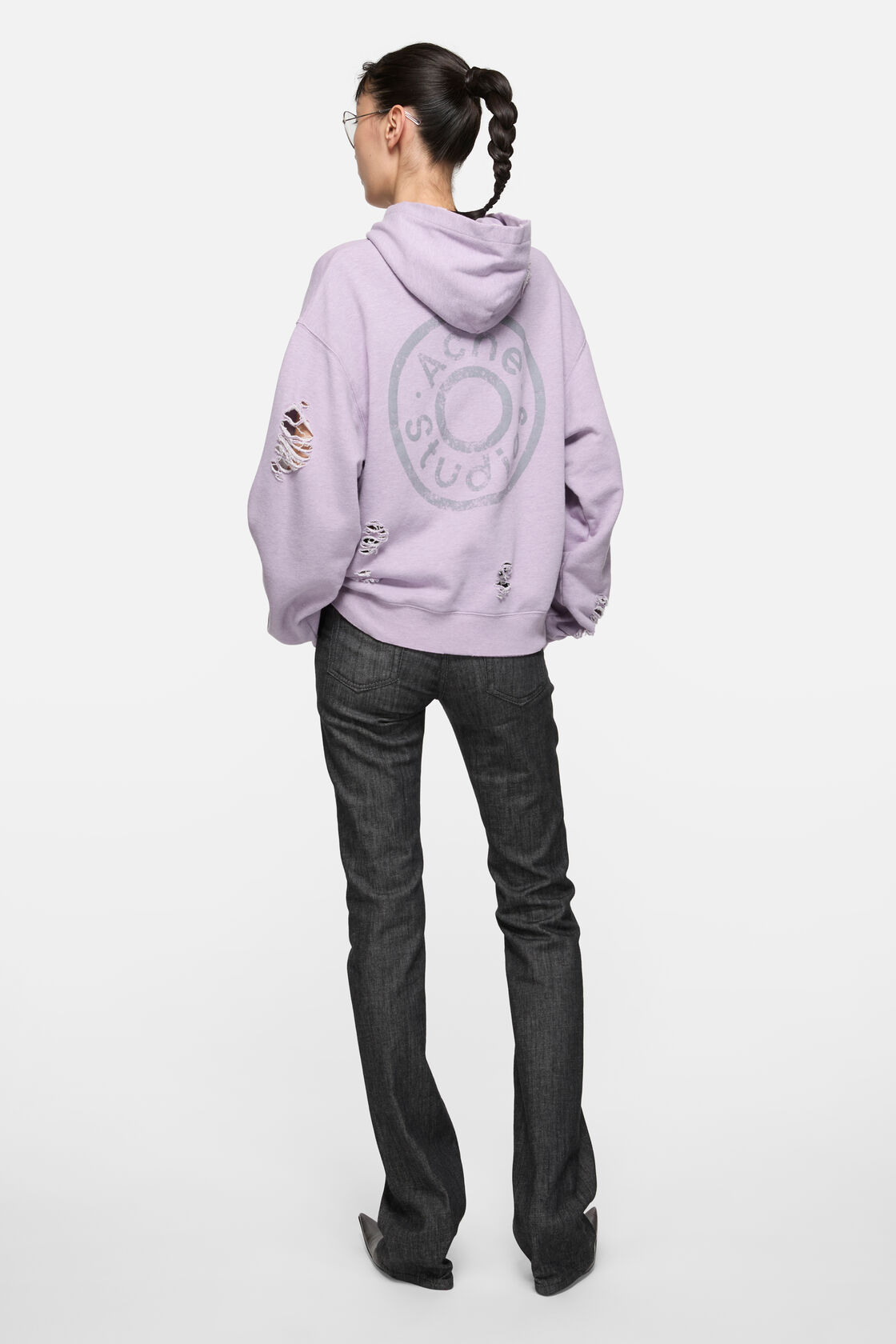 Hooded logo sweatshirt, Faded purple, 2000x