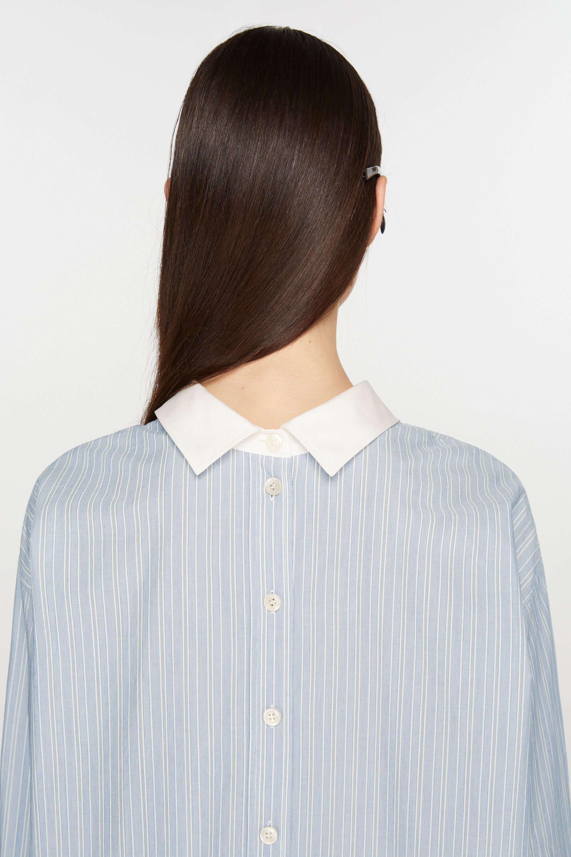 【新品未使用】ACNE STUDIOS ストライプ シャツ ブルー Mサイズシャツ