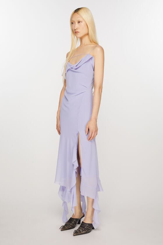 Acne Studios - Ruffle strap dress - Lilac purple