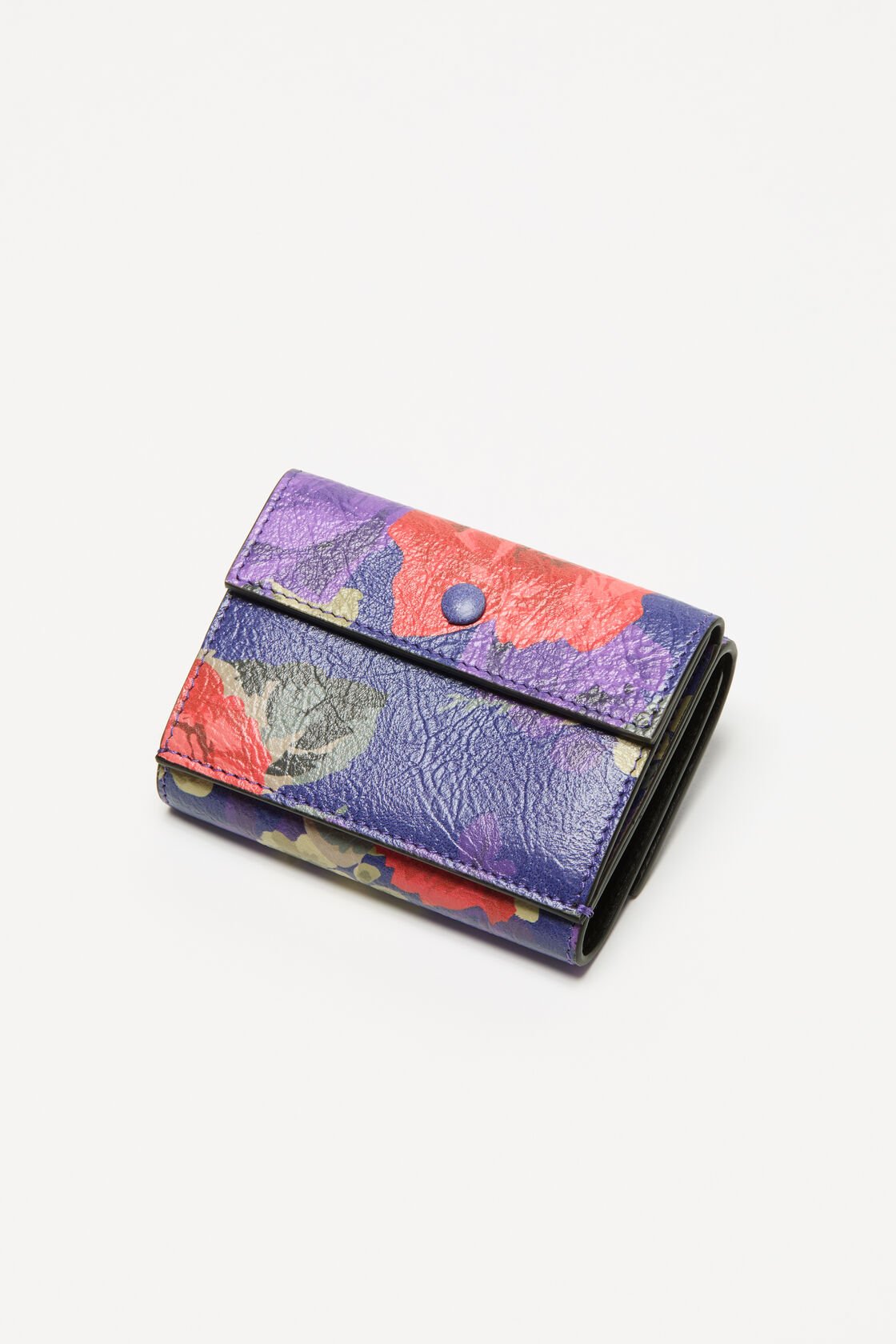 Trifold leather wallet, Violet purple, 2000x