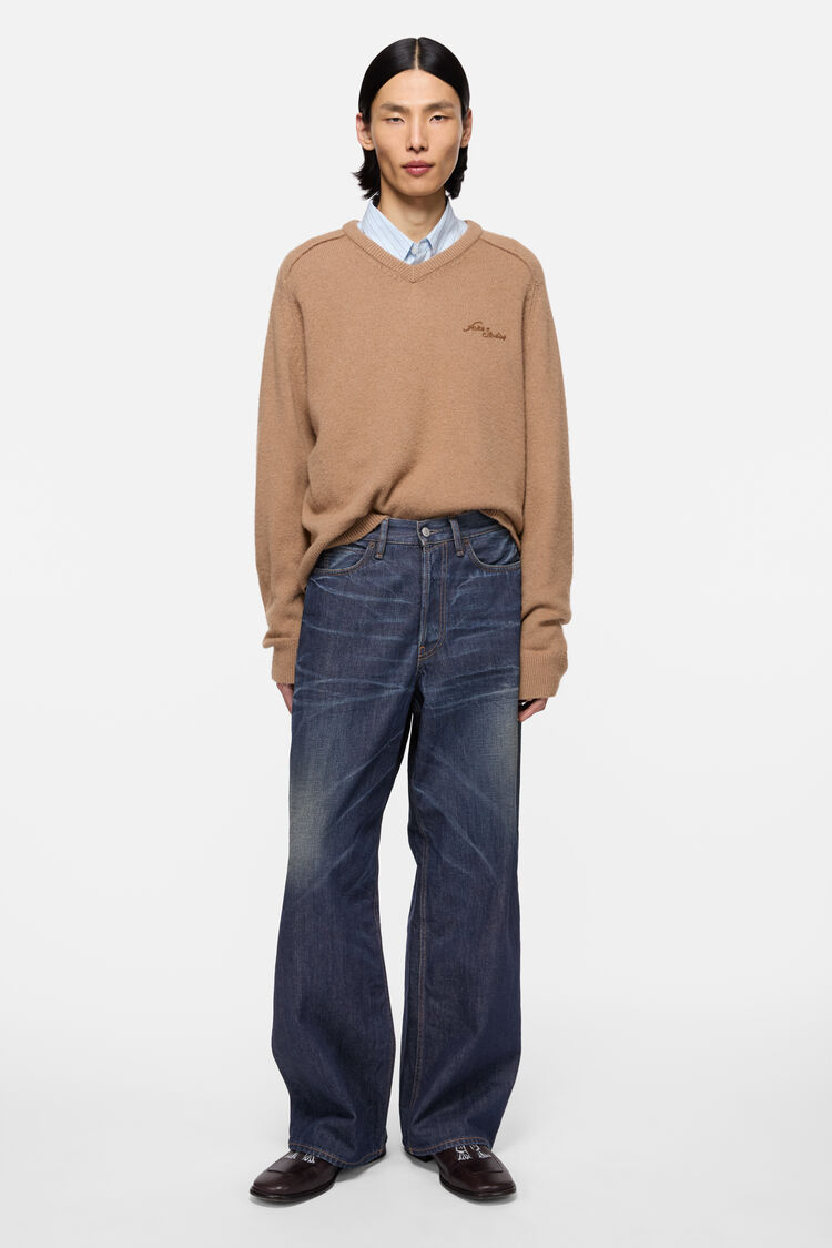 Acne Studios 1981 U Deep Dive Leather, Dark Blue