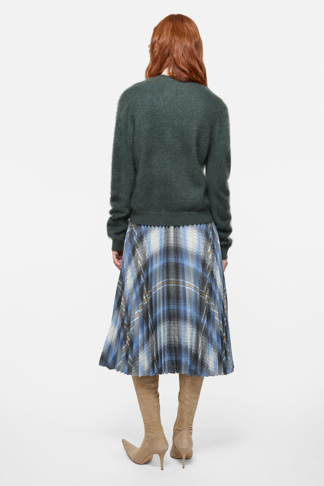 Cashmere cardigan, Dark green, 2000x