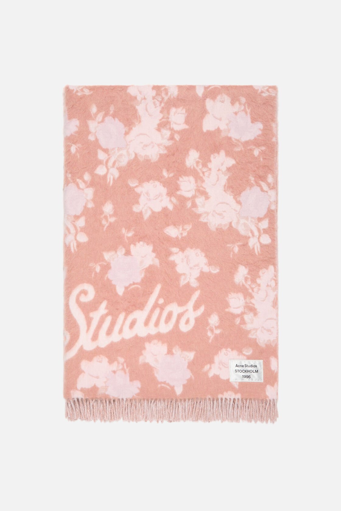 Wool logo blanket, Pink, 2000x