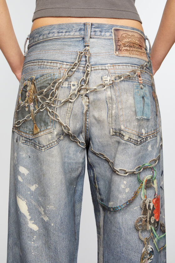 Acne Studios - Baggy fit trousers - 1981F - Mid Blue 