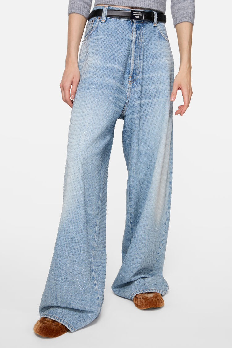 Acne Studios 2023 U Shimmy Dawn Winter, Light blue