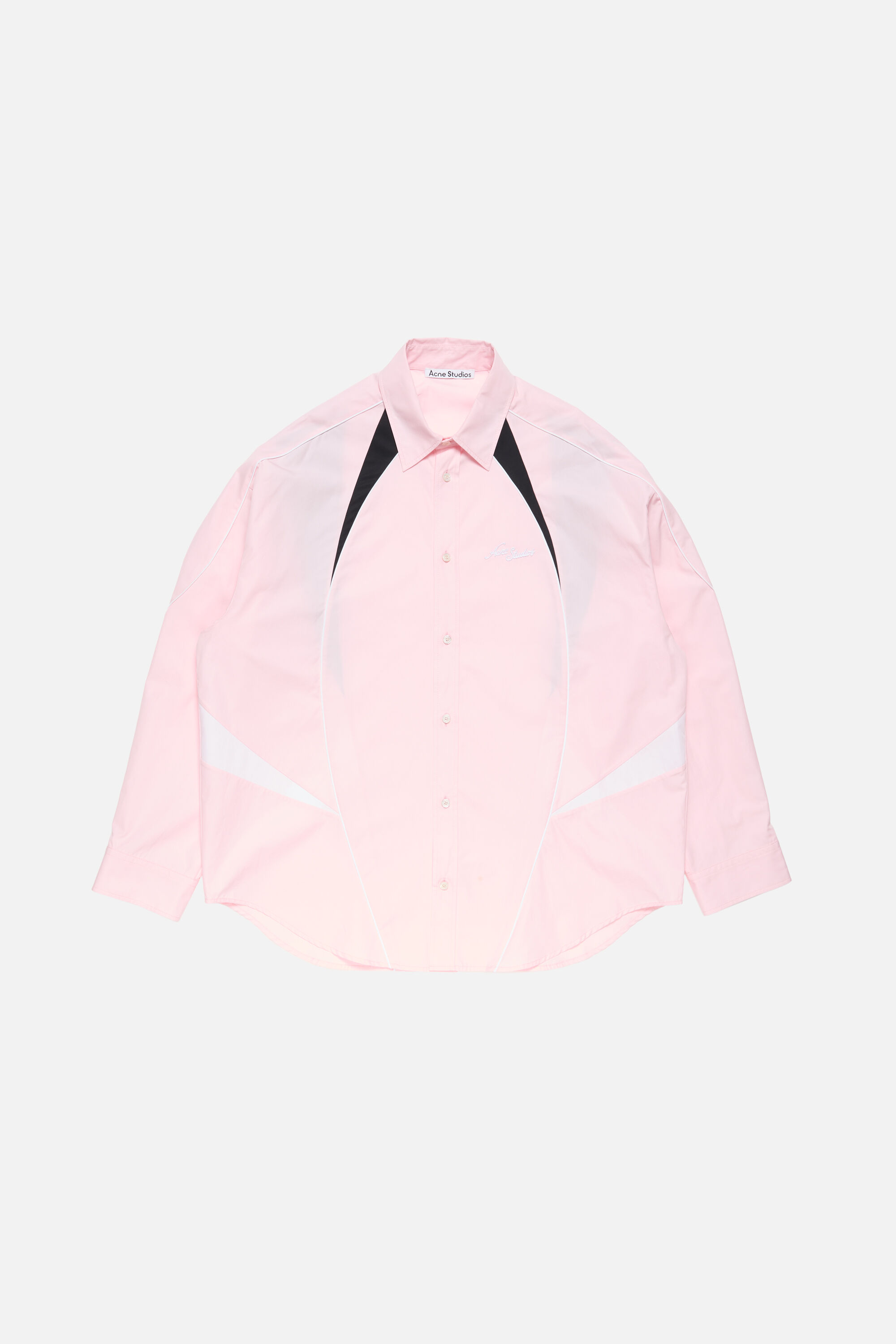 Acne Studios - Embroidered logo button-up shirt - Baby pink