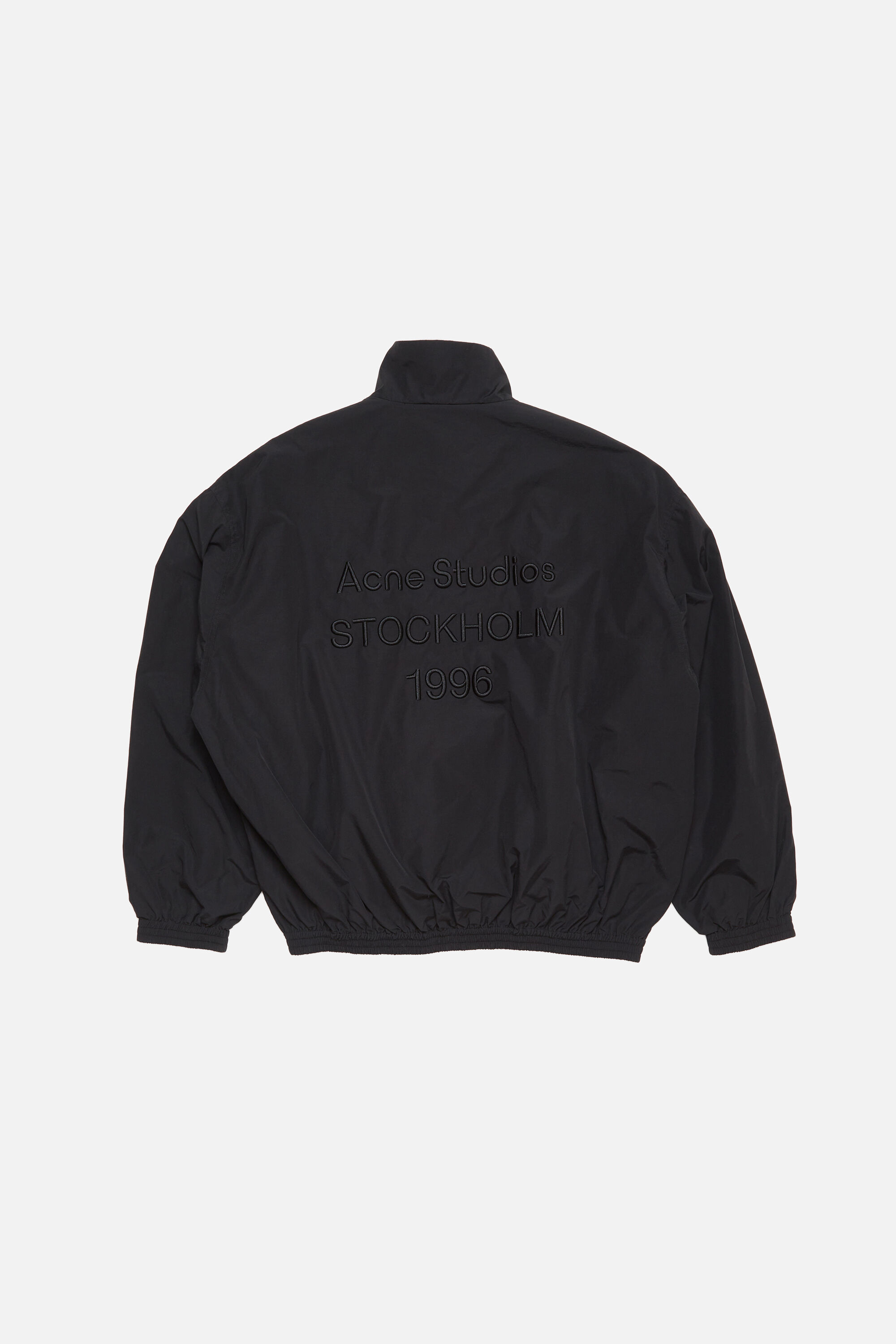 Acne Studios ミリタリーブラックフード付き Acne Studios - Face logo zip-up hoodie - Black