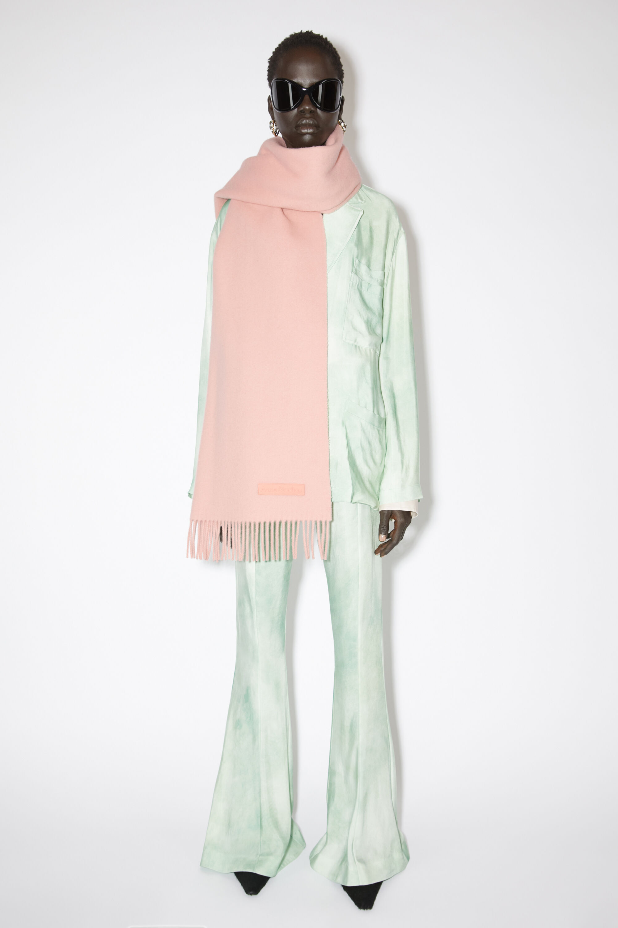 B品セール Acne Studios リッチウールフリンジスカーフ - ナロー