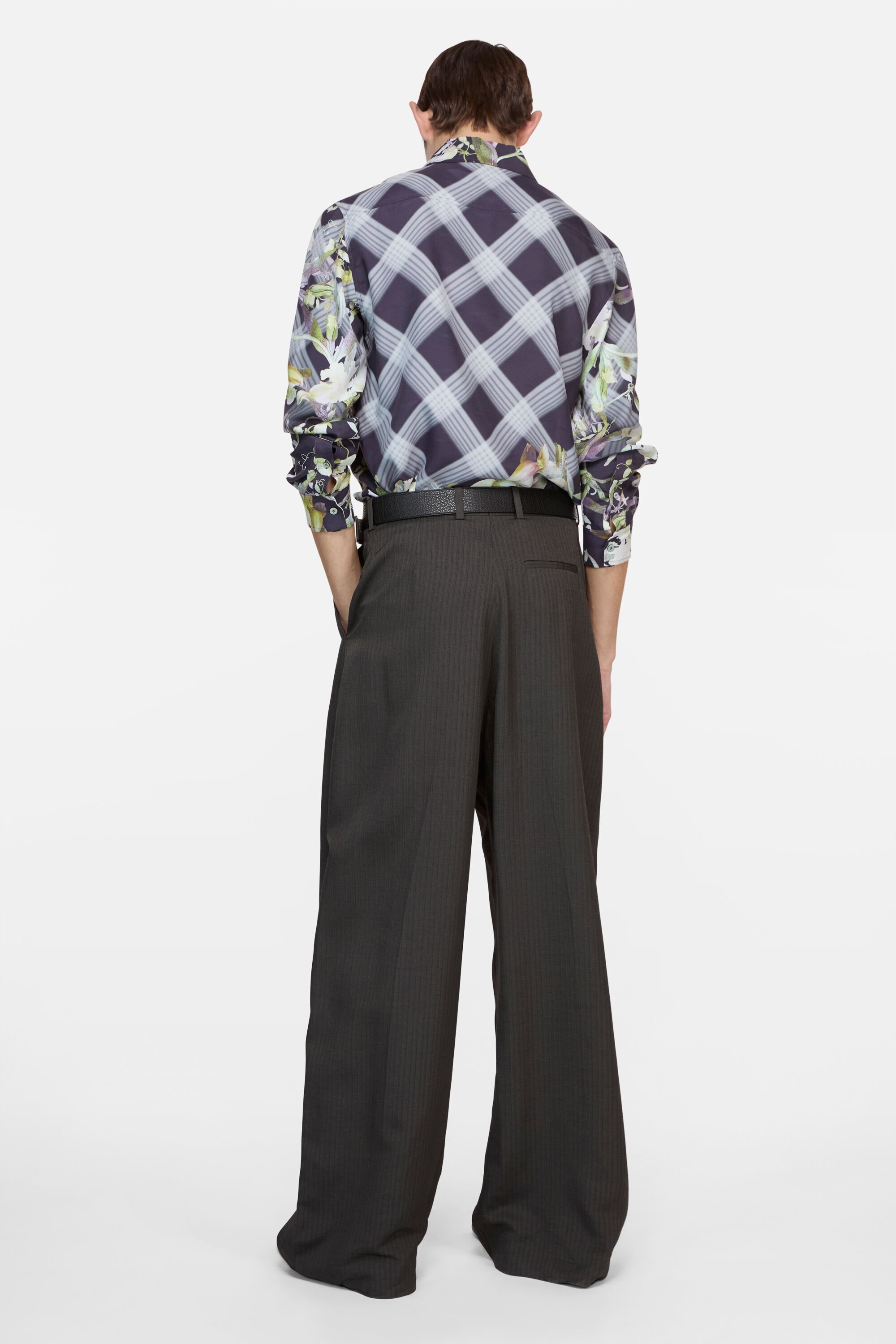 Acne Studios - Tailored herringbone trousers - Grey