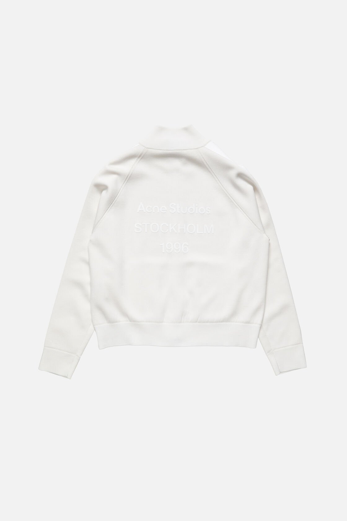 Zip-up logo cardigan, Cold white, 2000x