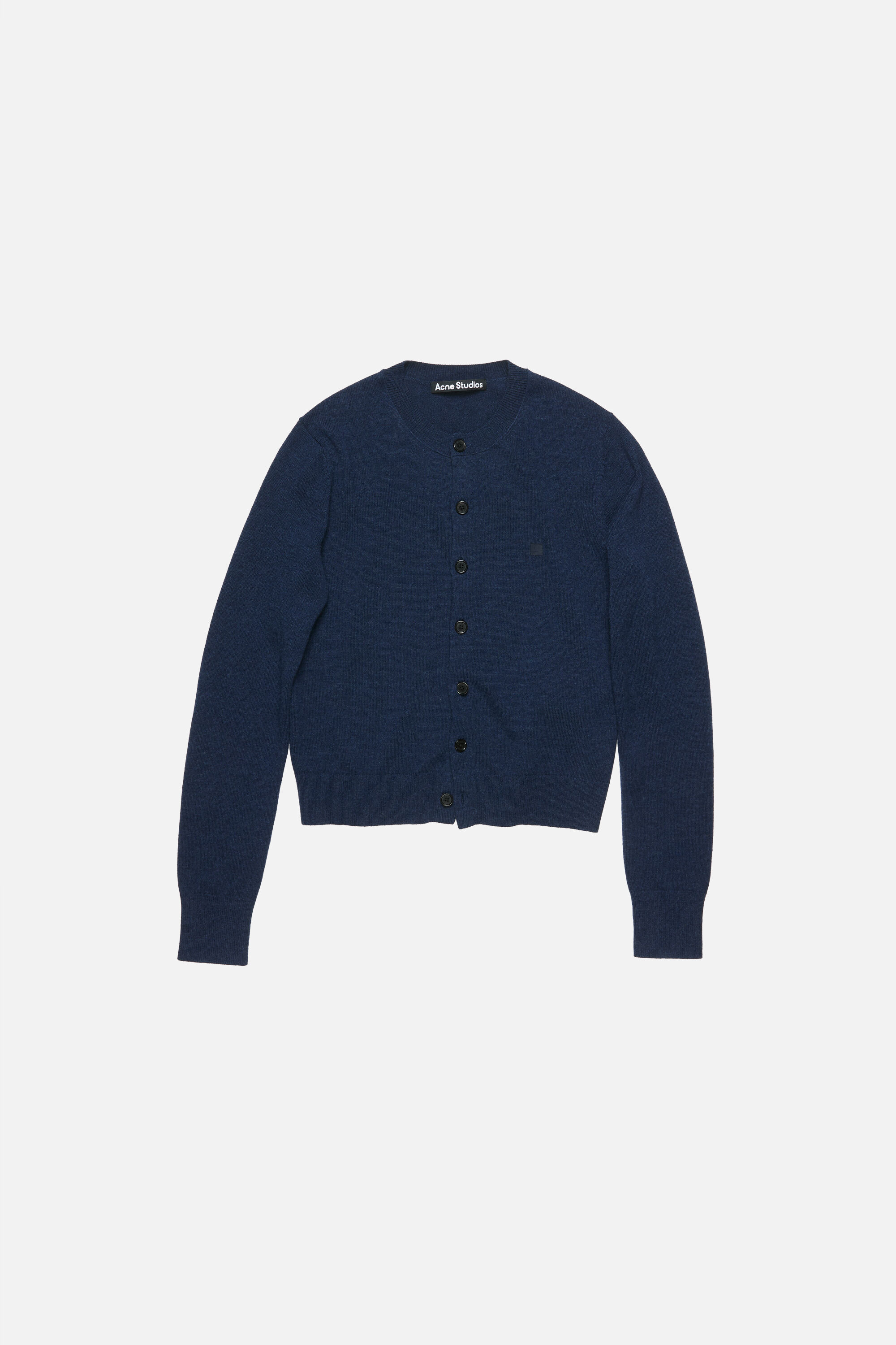 Acne Studios - Fitted cardigan - yak wool - Dusty blue
