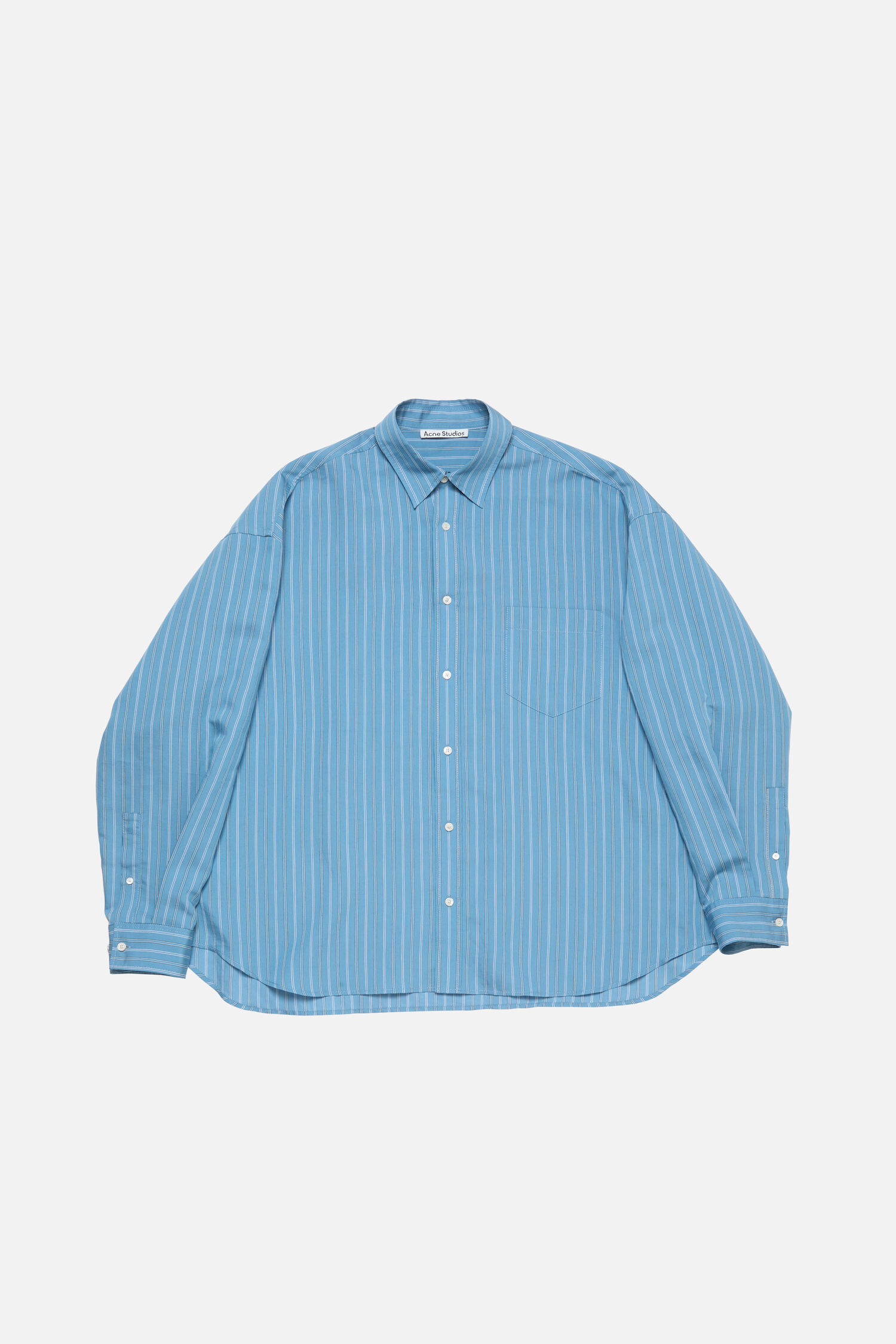 Acne Studios Buttonup Shirt Blue multi — free download